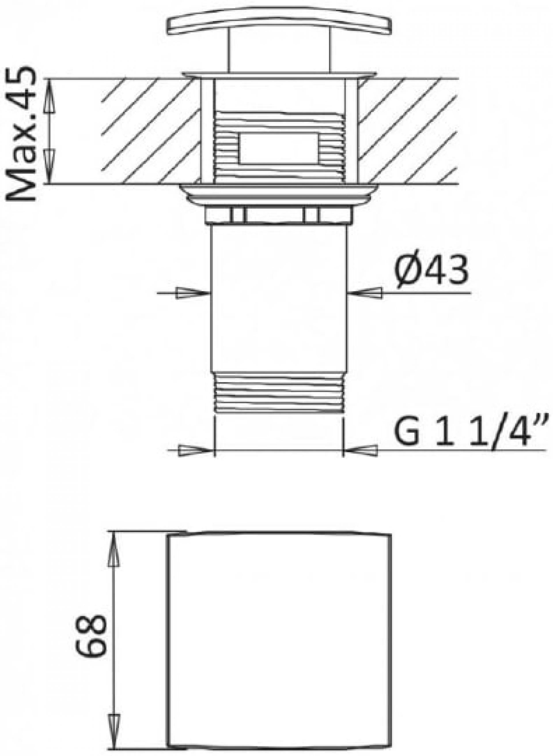 Смеситель для раковины Cezares PORTA-LS1-NOP, черный