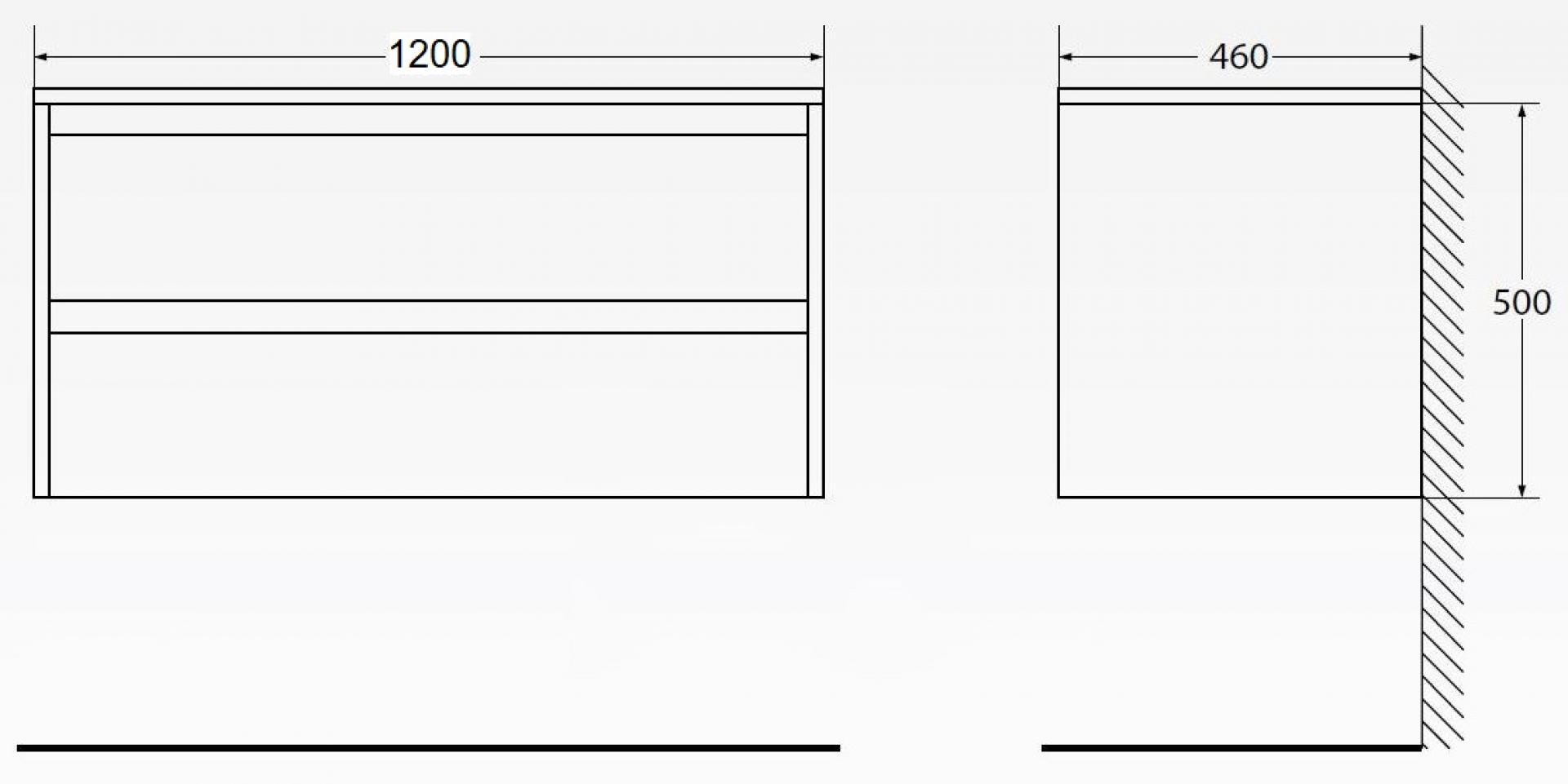 Тумба для комплекта BelBagno KRAFT-1200-2C-SO-PP pino pasadena