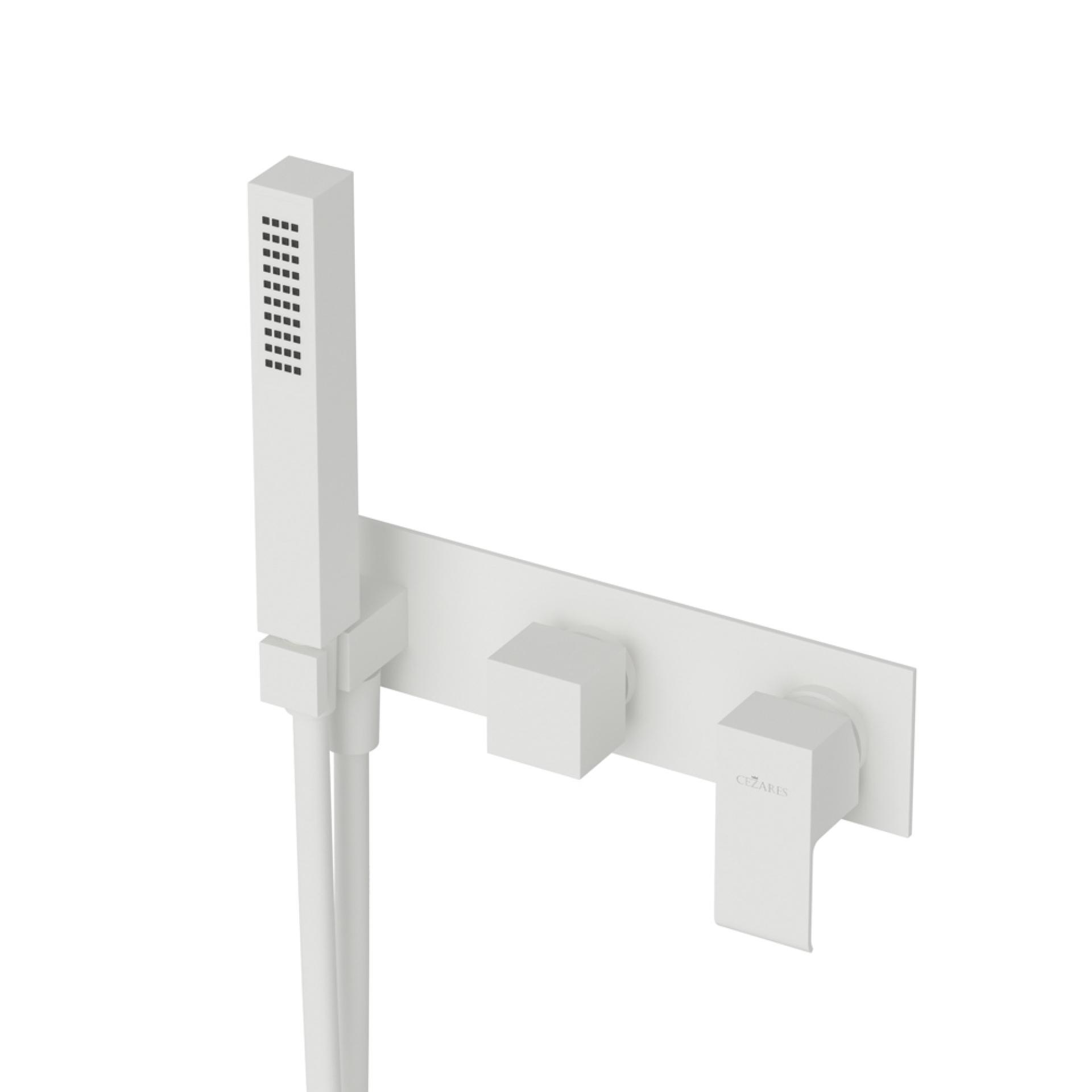 Смеситель для ванны с душем Cezares Porta PORTA-VDM2-BIO белый матовый