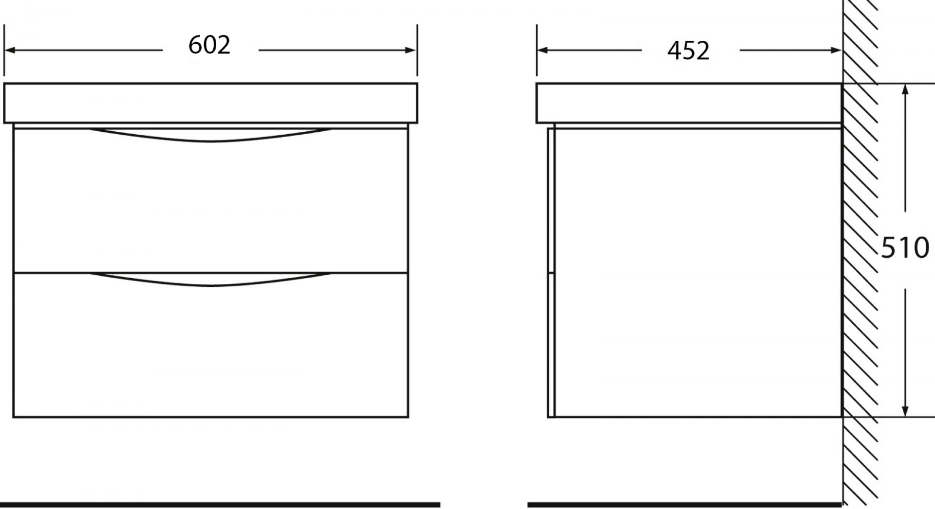 Тумба с раковиной BelBagno Fly 60 rovere nature