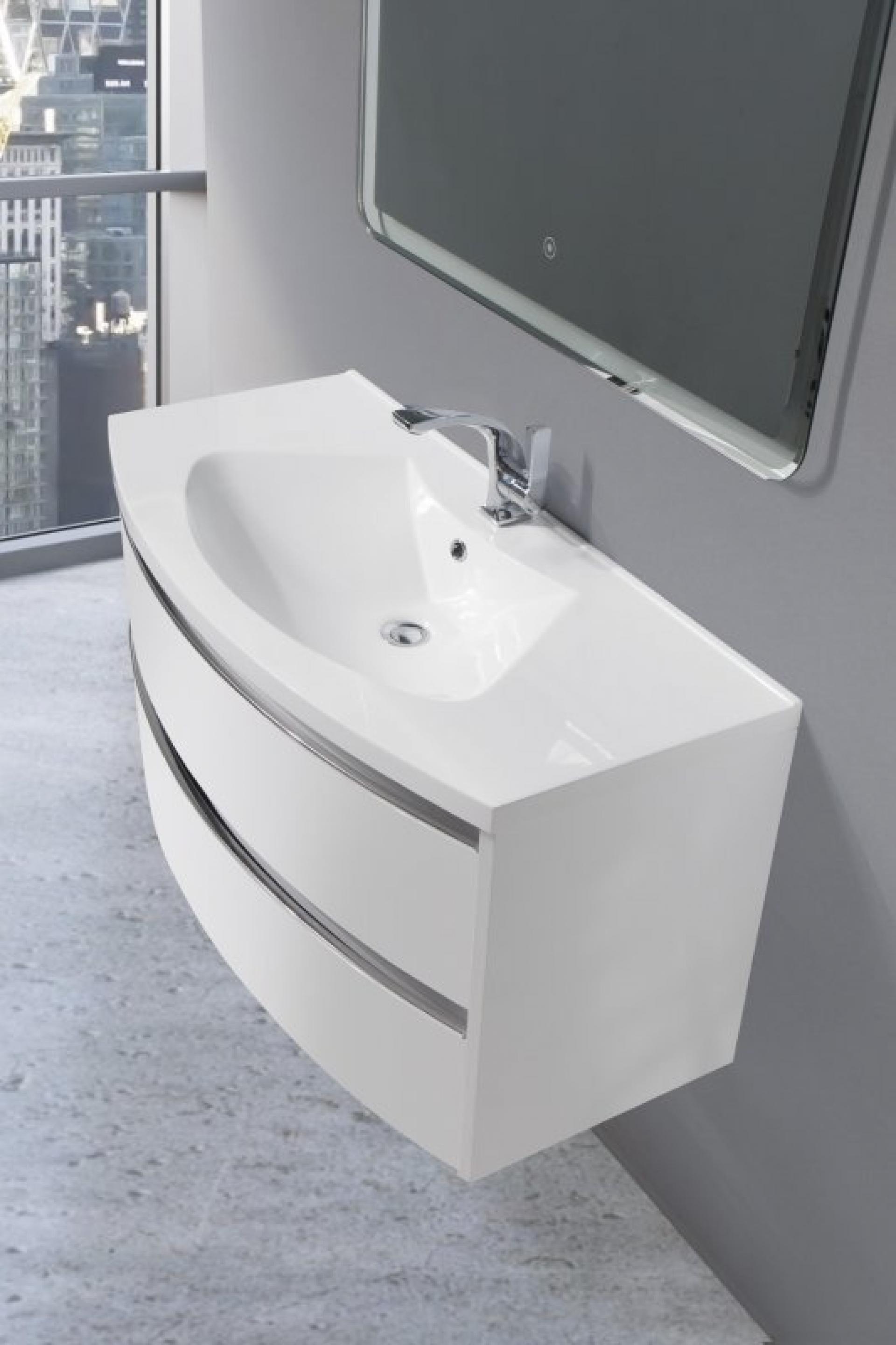 Тумба для комплекта BelBagno Prospero BB800DVC/BL bianco lucido