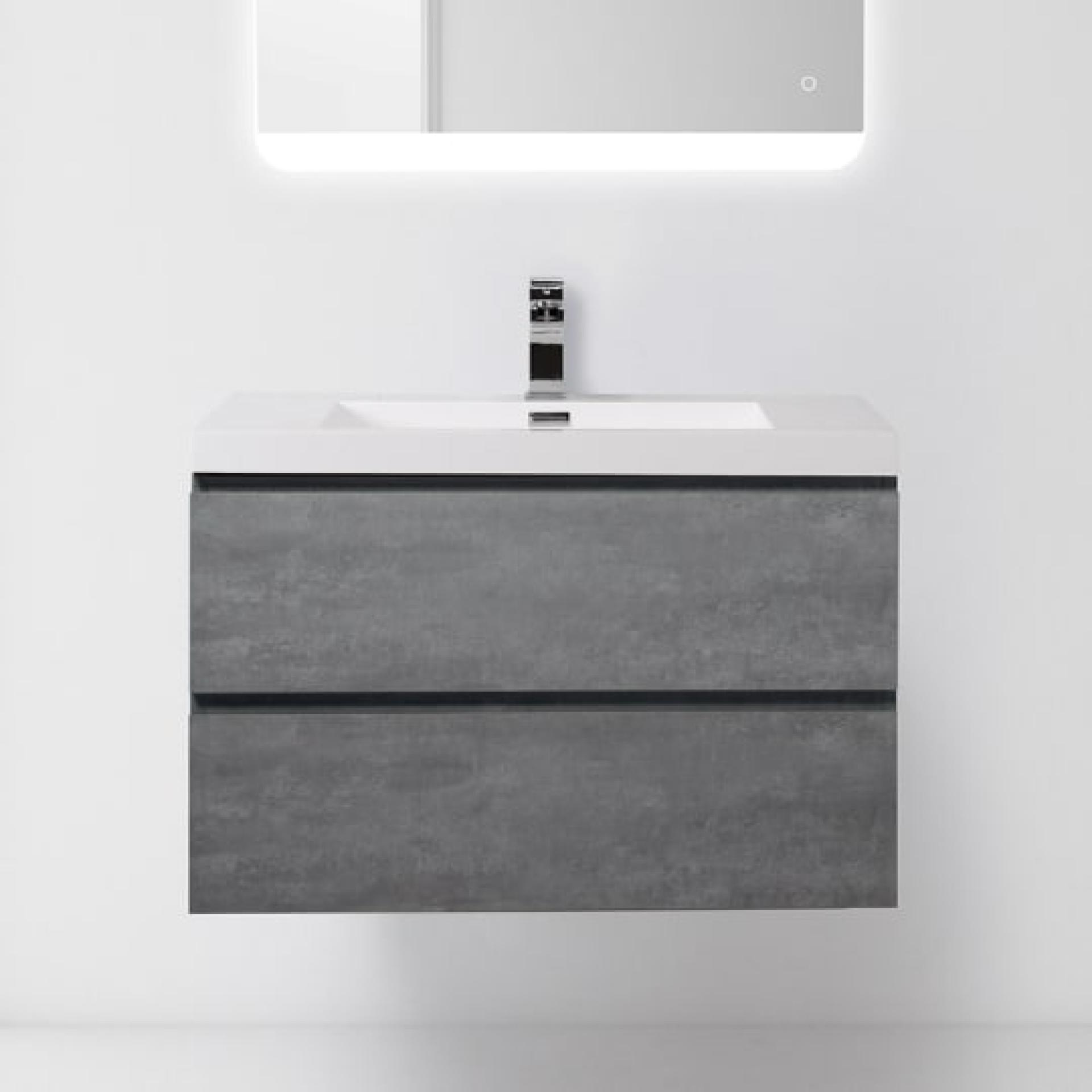 Тумба для комплекта BelBagno LUCE-800-2C-SO-SCM stucco cemento