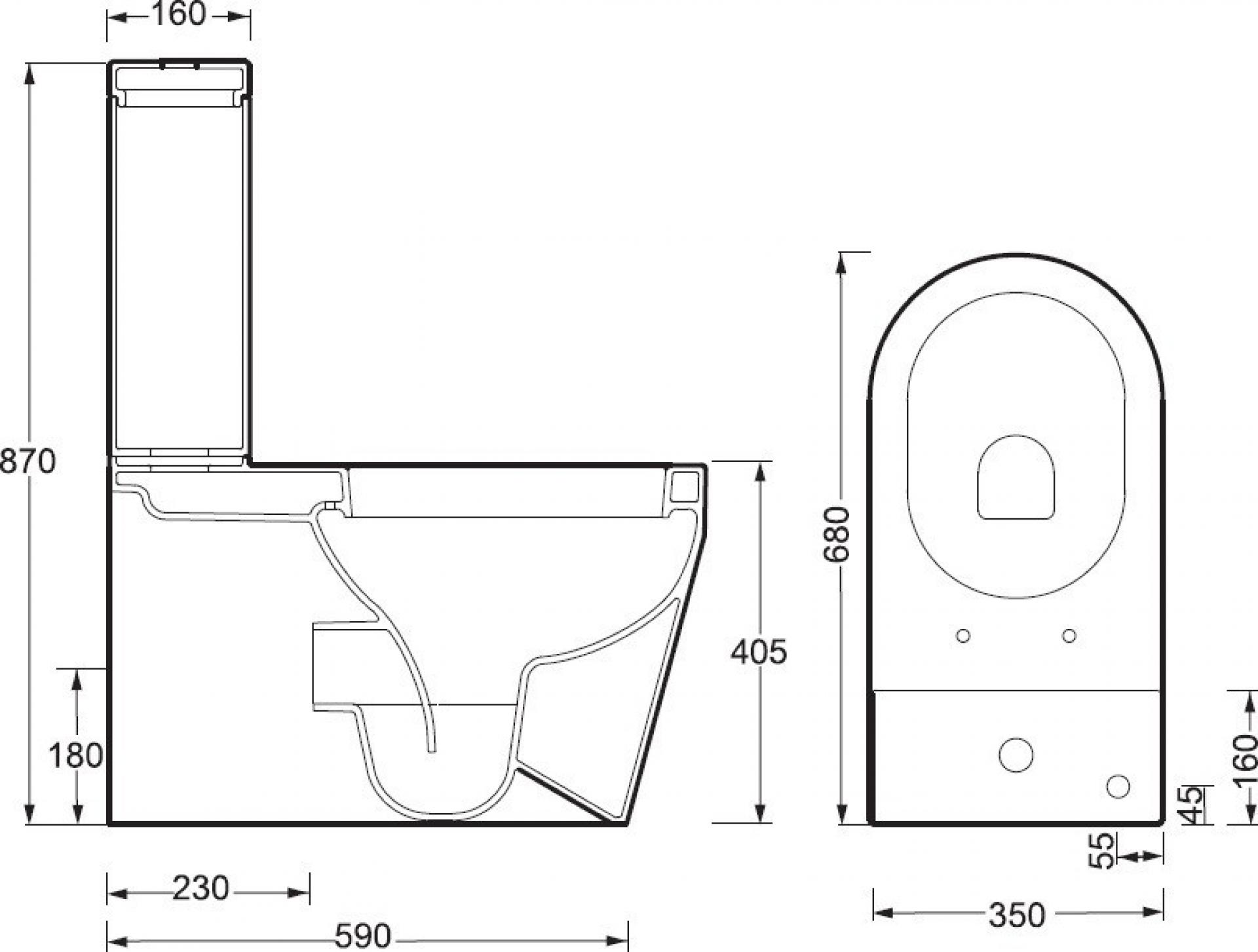 Бачок для унитаза BelBagno Genius BB541T подвод снизу бачка