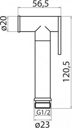 Гигиеническая лейка Cezares CZR-ID2-01, хром