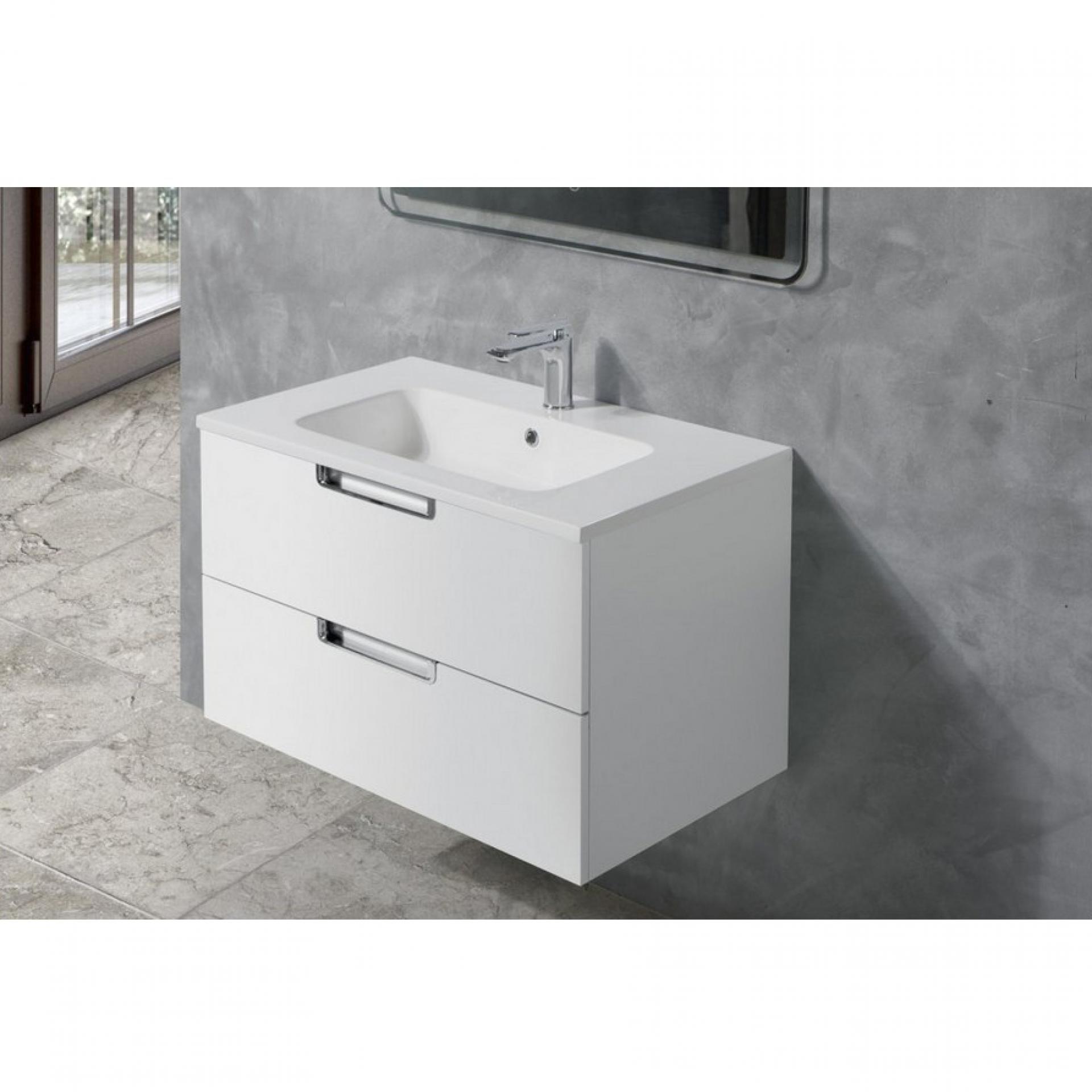 Тумба для комплекта BelBagno Leticia BB1000DDAC/BL bianco lucido