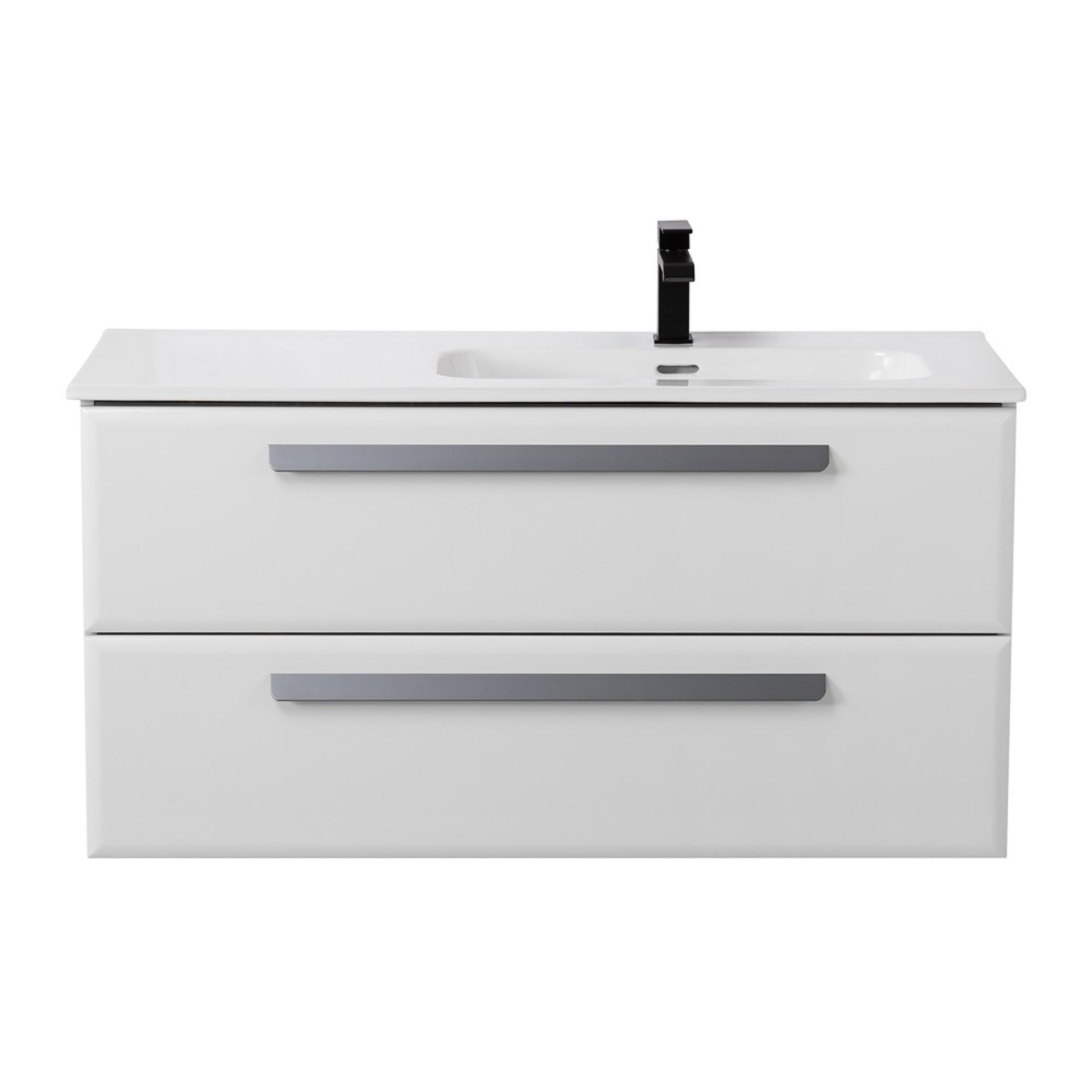 Тумба под раковину Cezares Eco-cer-n 100 ECO-CER-N-1000-2C-SO-BL-R Bianco Lucido