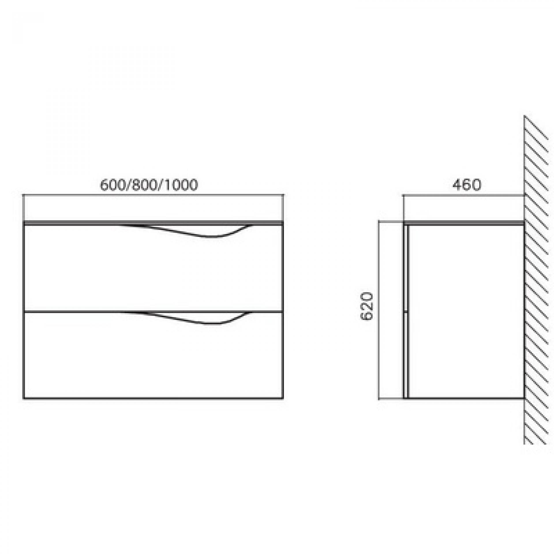 Тумба для комплекта BelBagno Clima BB800JH1CC/BL-BB1380L bianco lucido