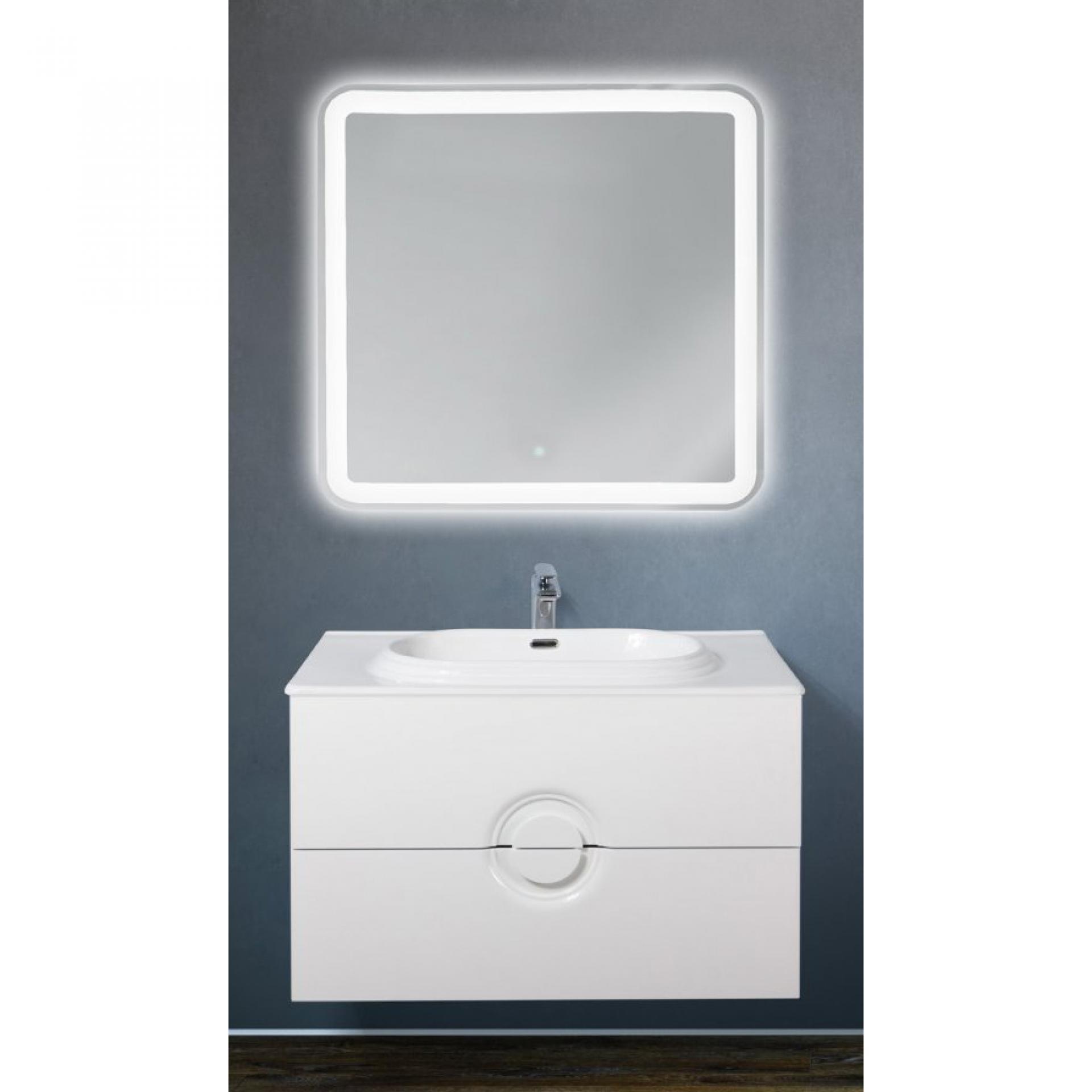 Тумба для комплекта BelBagno ONDA-N-800-2C-SO-BL bianco lucido