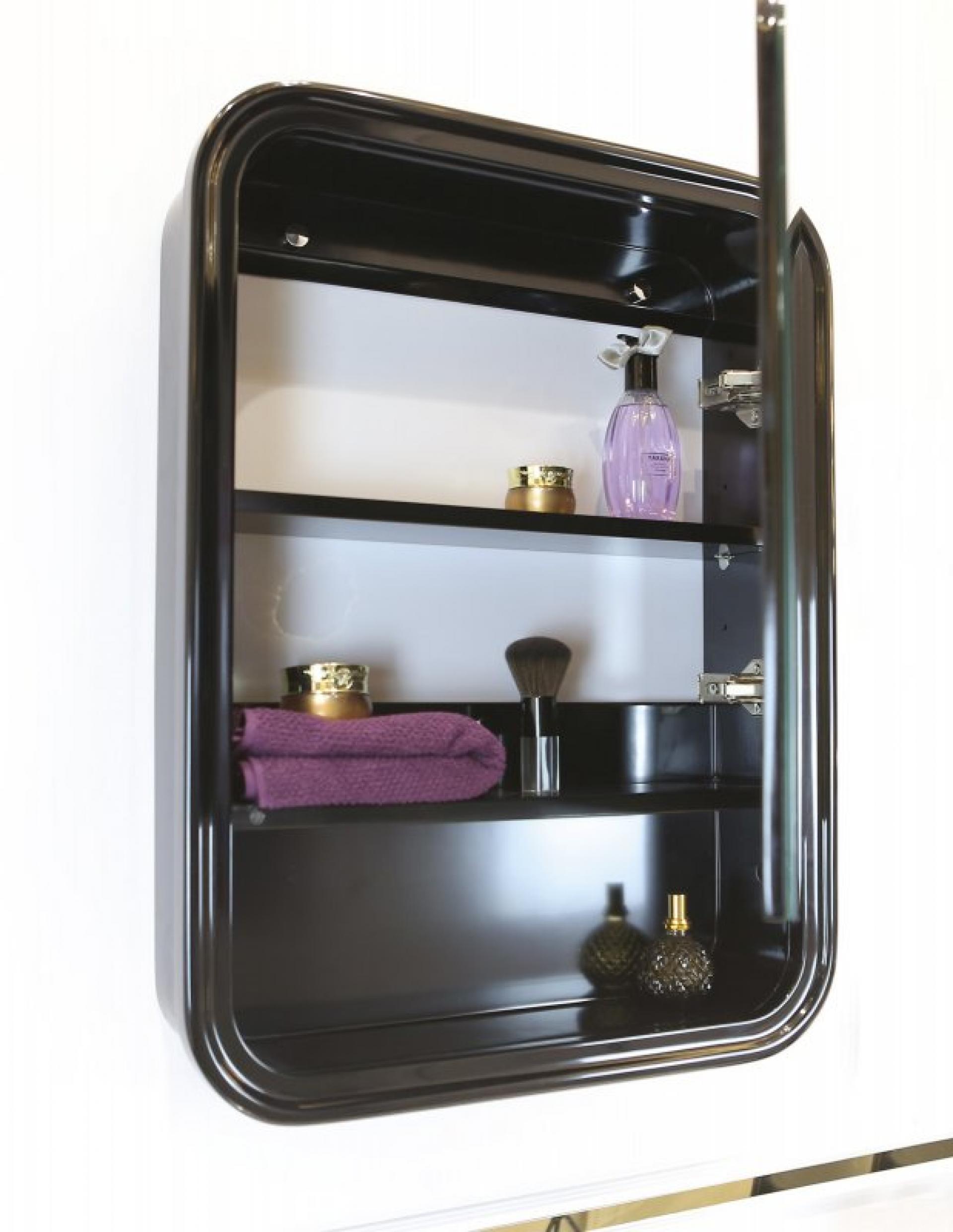 Зеркальный шкаф BelBagno PRADO-SPC-550-1A-NL nero lucido