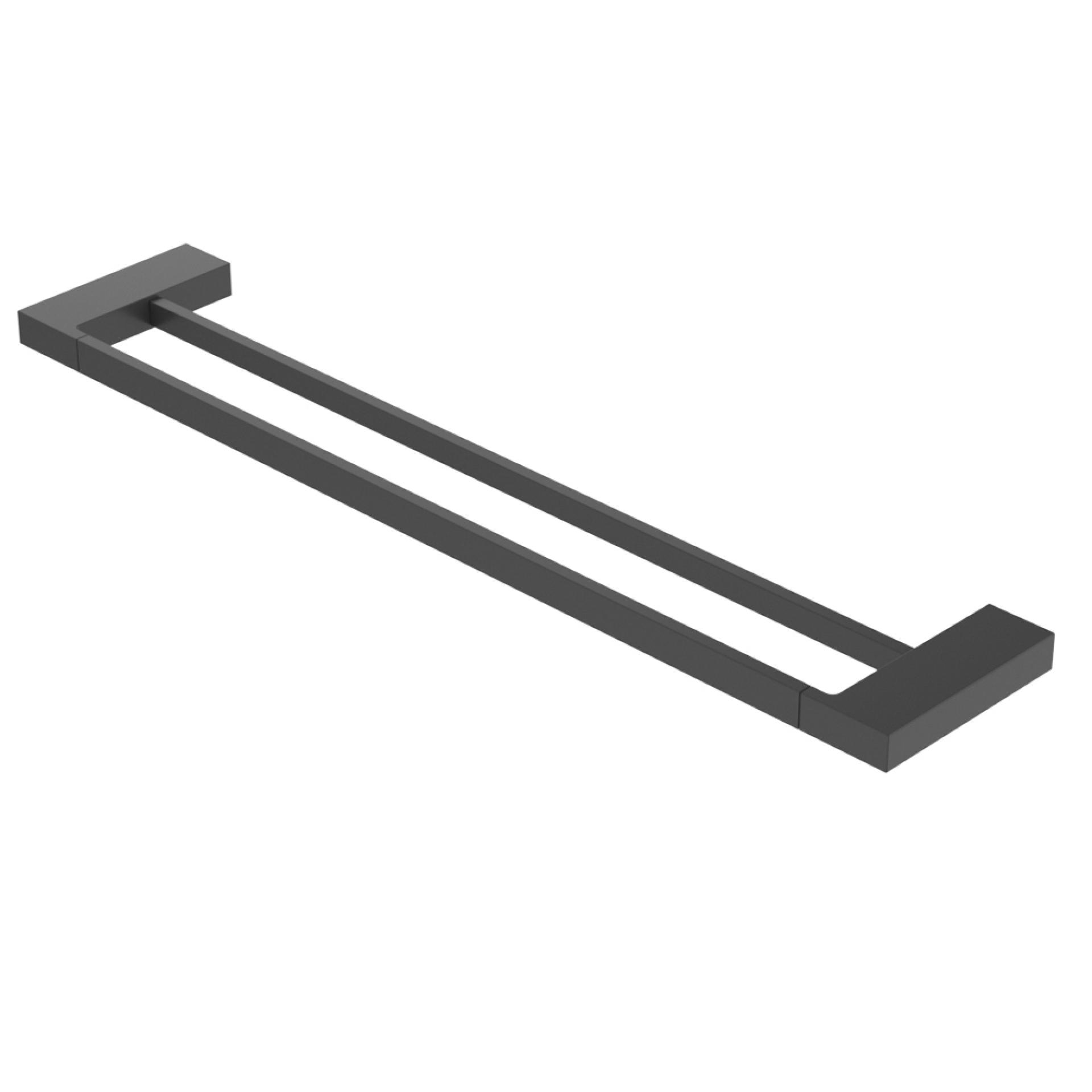 Полотенцедержатель двойной Cezares Slider SLIDER-THD-60-NOP черный матовый