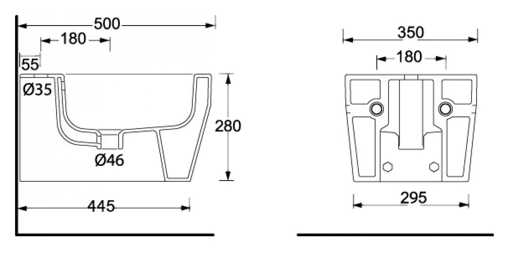 Биде подвесное BelBagno Alise BB540BH