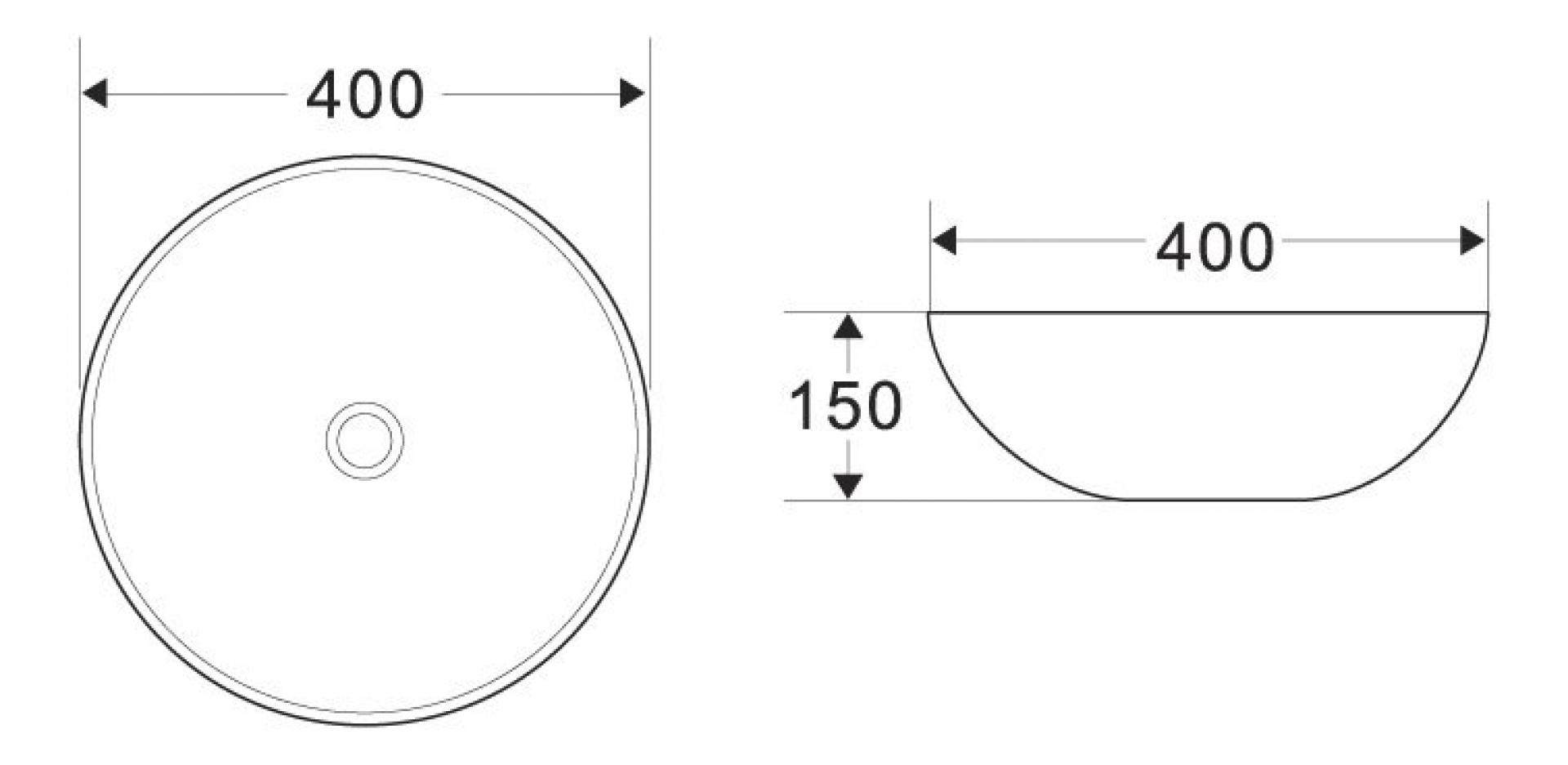 Раковина накладная Belbagno BB344