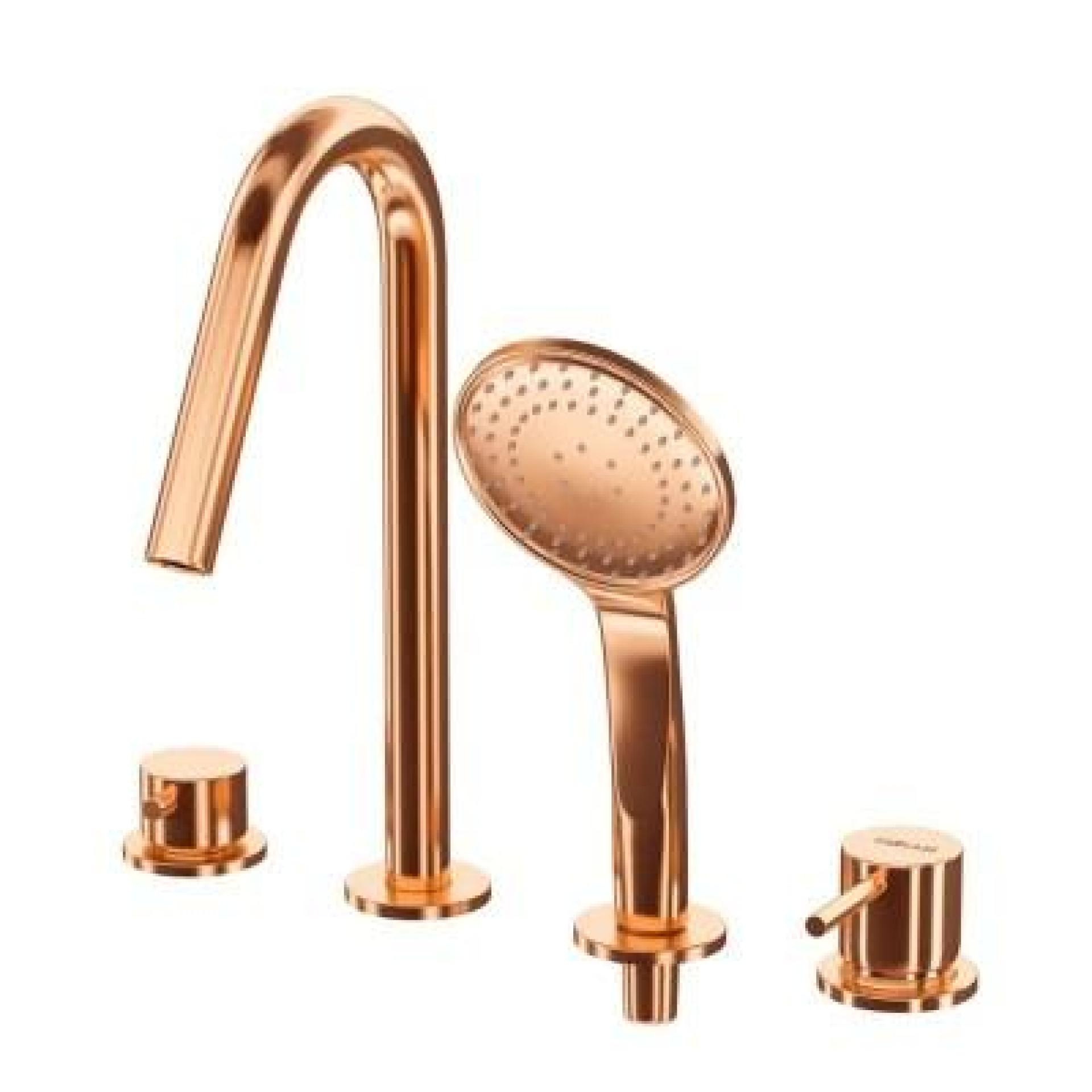 Смеситель на борт ванны Cezares Leaf LEAF-BVDM3-L-SS sunset