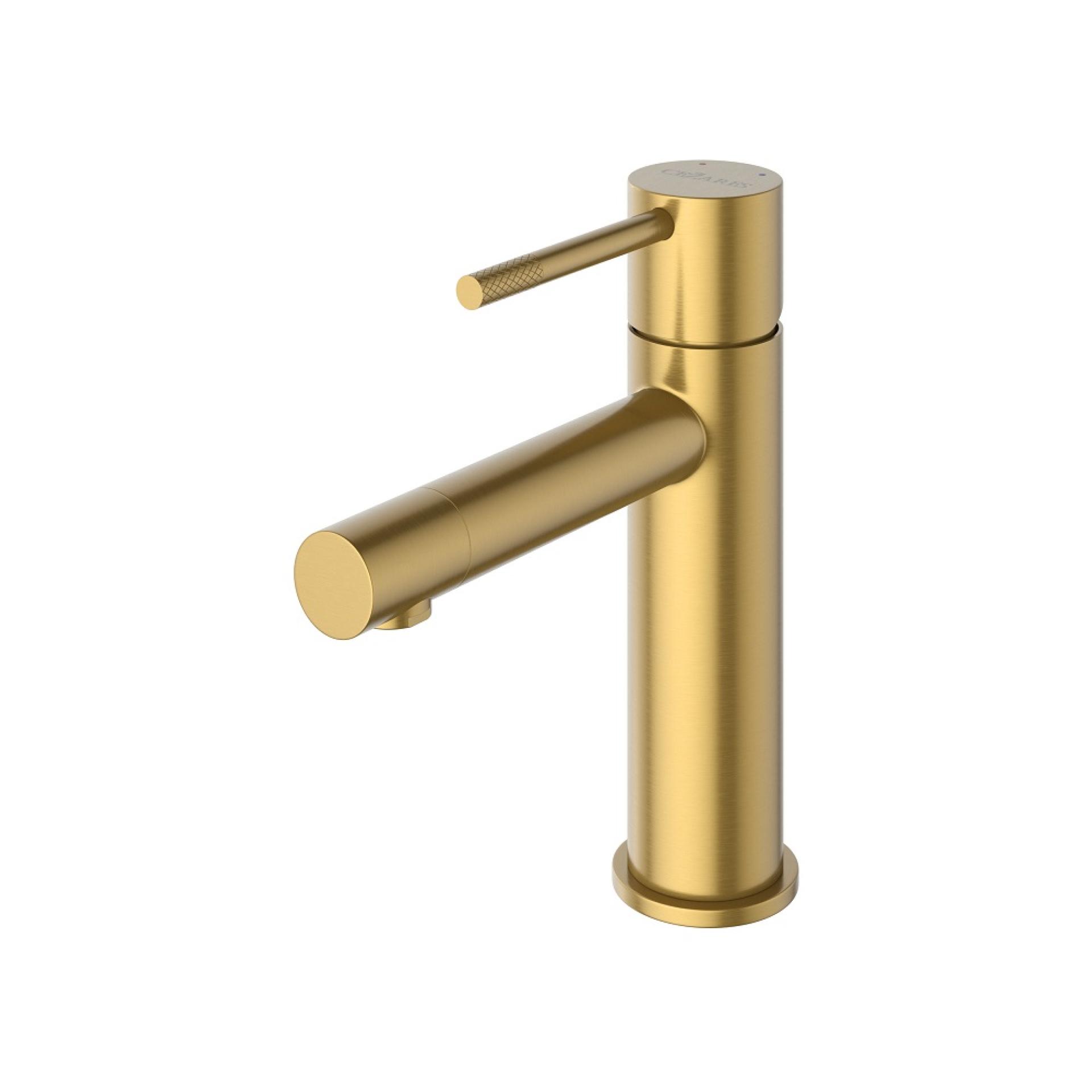 Смеситель для раковины Cezares Relax RELAX-LS2-BORO с донный клапаном, брашированное золото