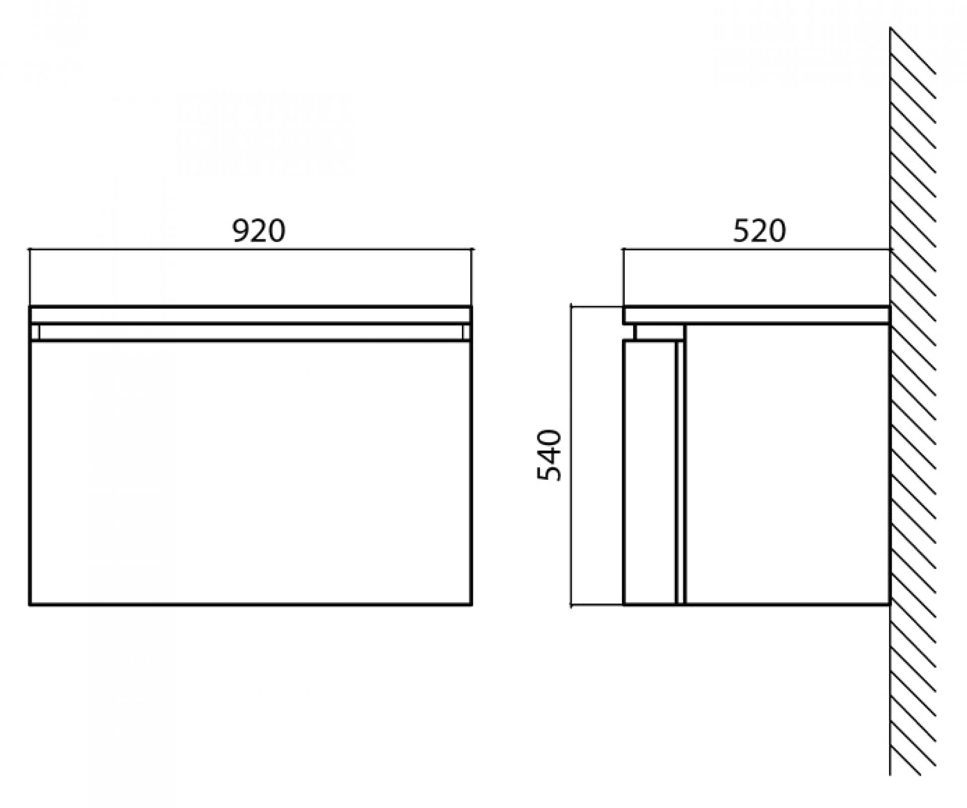 Мебель для ванной BelBagno Prospero 92 bianco lucido