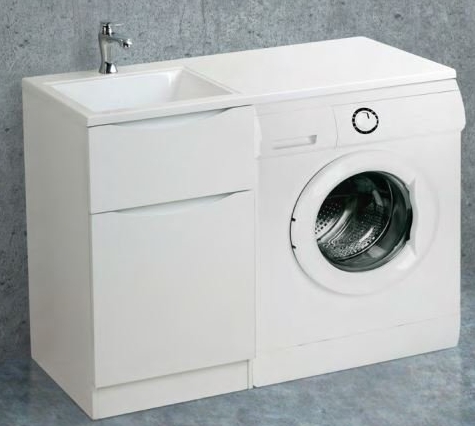 Тумба для комплекта BelBagno LAVANDERIA-580/1200-2C-PIA-BL bianco lucido