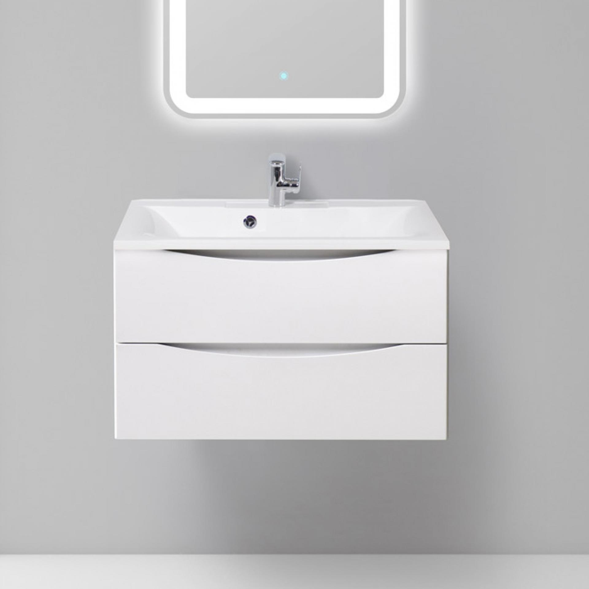 Тумба с раковиной BelBagno Marino 80 bianco opaco