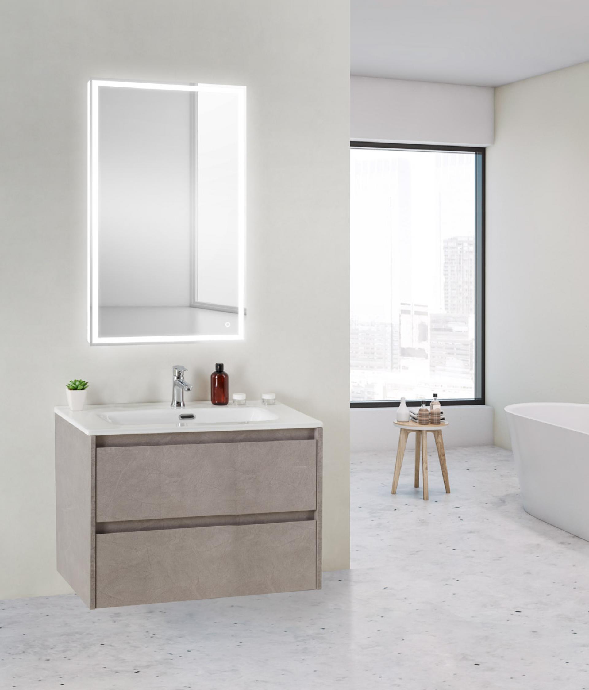 Тумба для комплекта BelBagno KRAFT 39-600/390-2C-SO-PG pietra grigio