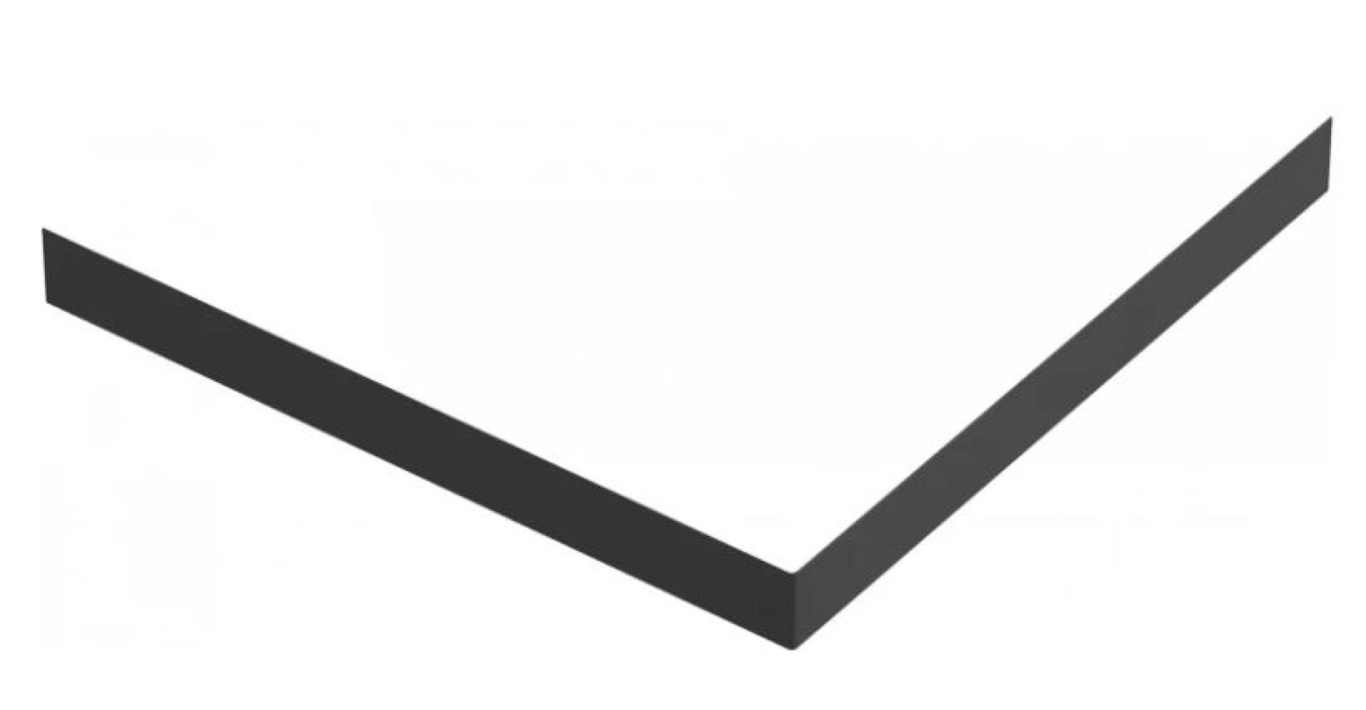 Экран для поддона Cezares TRAY-AS-A-100-100-SCR-NERO черный матовый