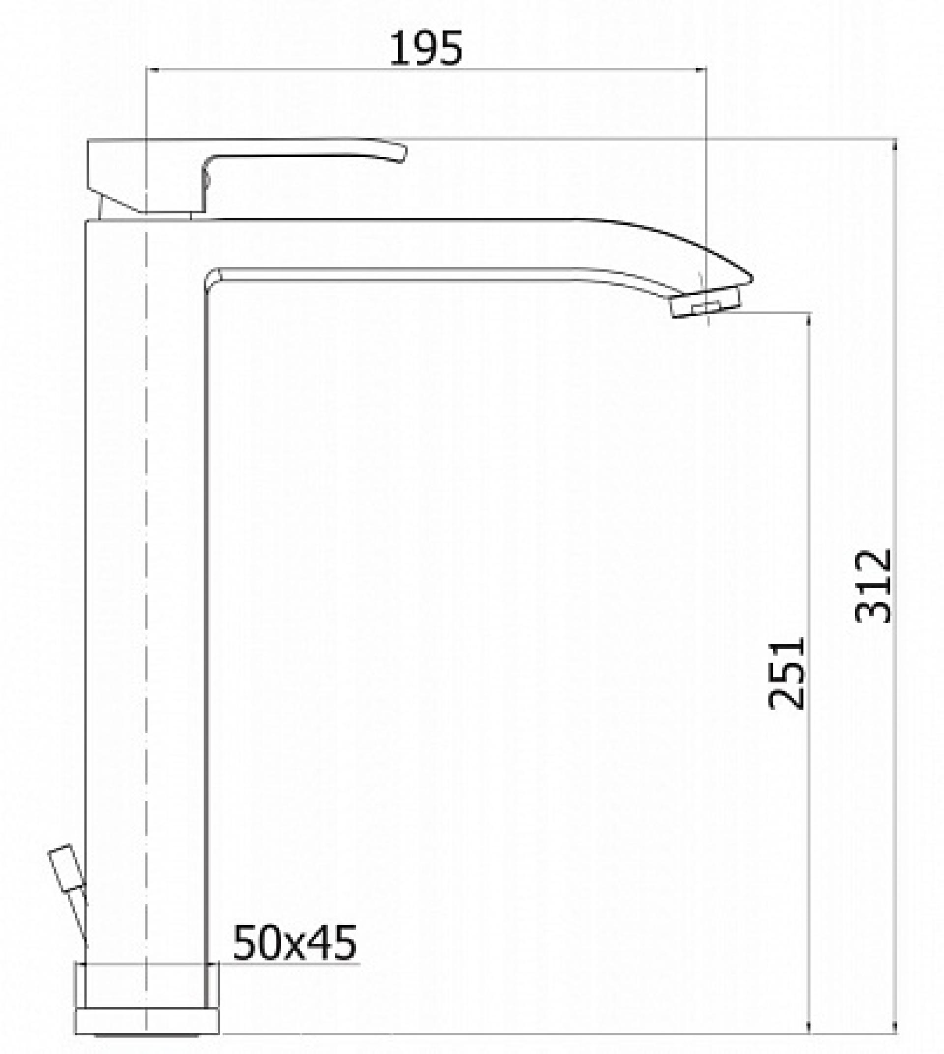 Комплект раковина San More Lamiacasa SMS971901 + смеситель Cezares Livello LIVELLO-LSM1-A-01-W0