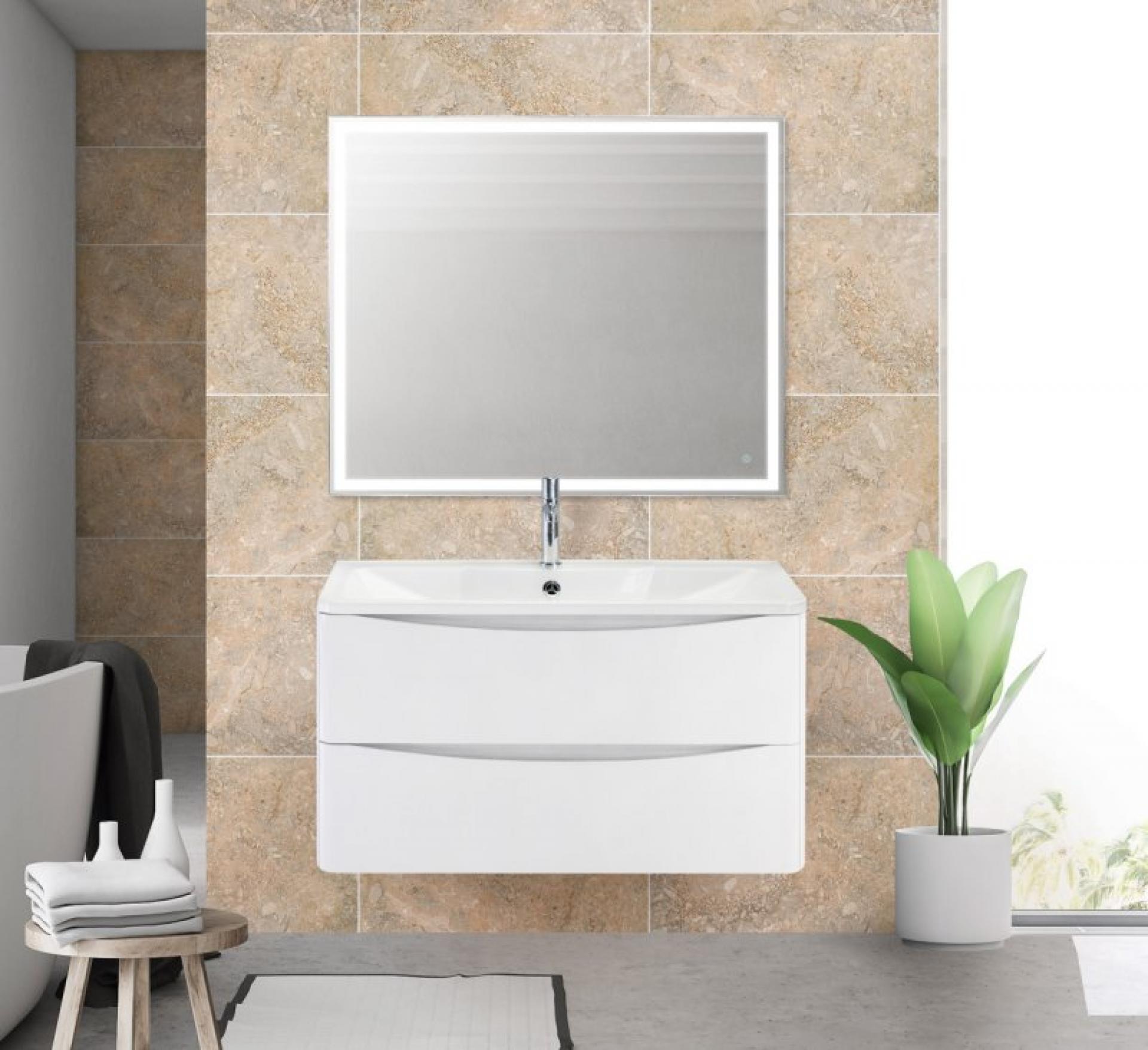 Тумба для комплекта BelBagno ACQUA-800-2C-SO-BL bianco lucido