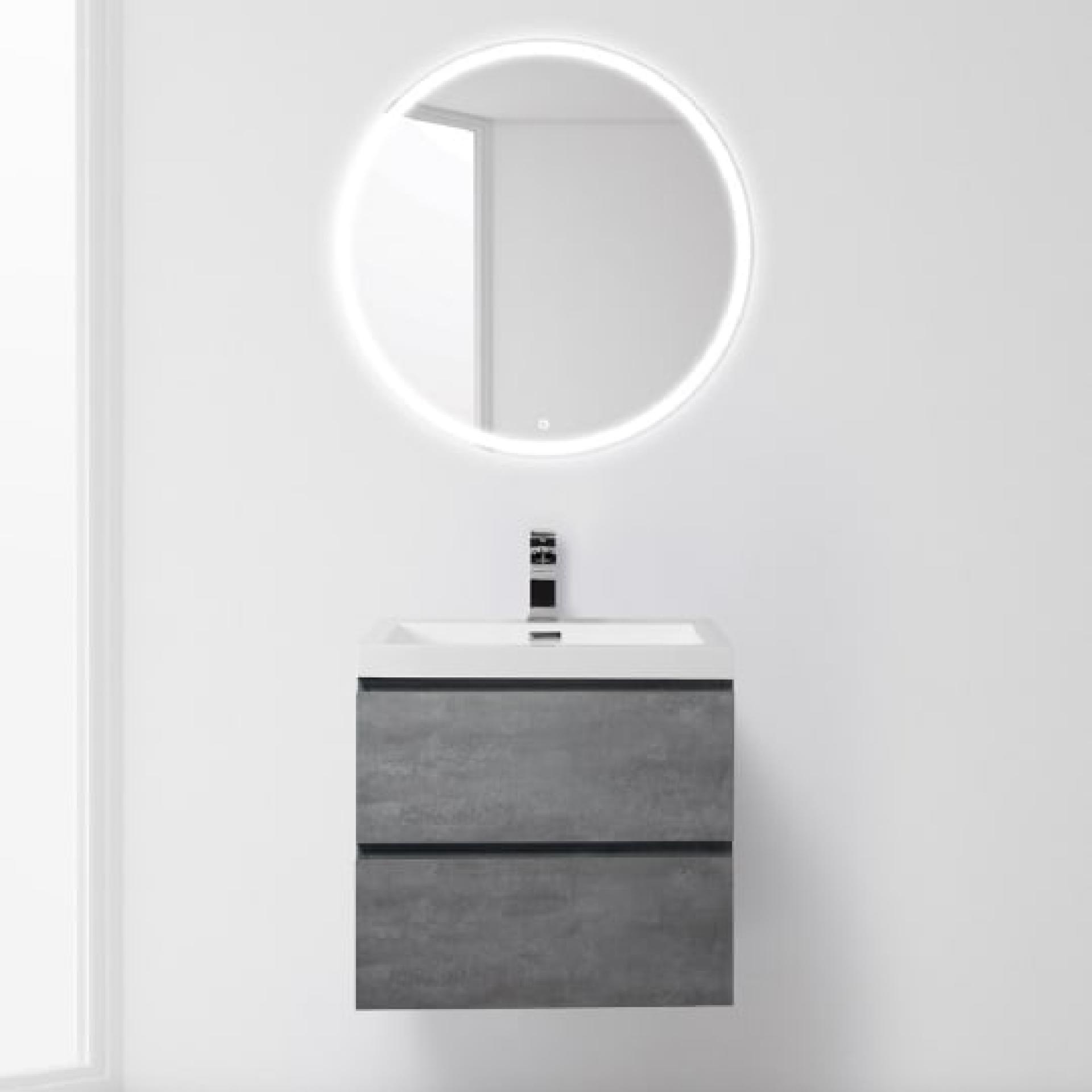 Тумба для комплекта BelBagno LUCE-600-2C-SO-SCM stucco cemento