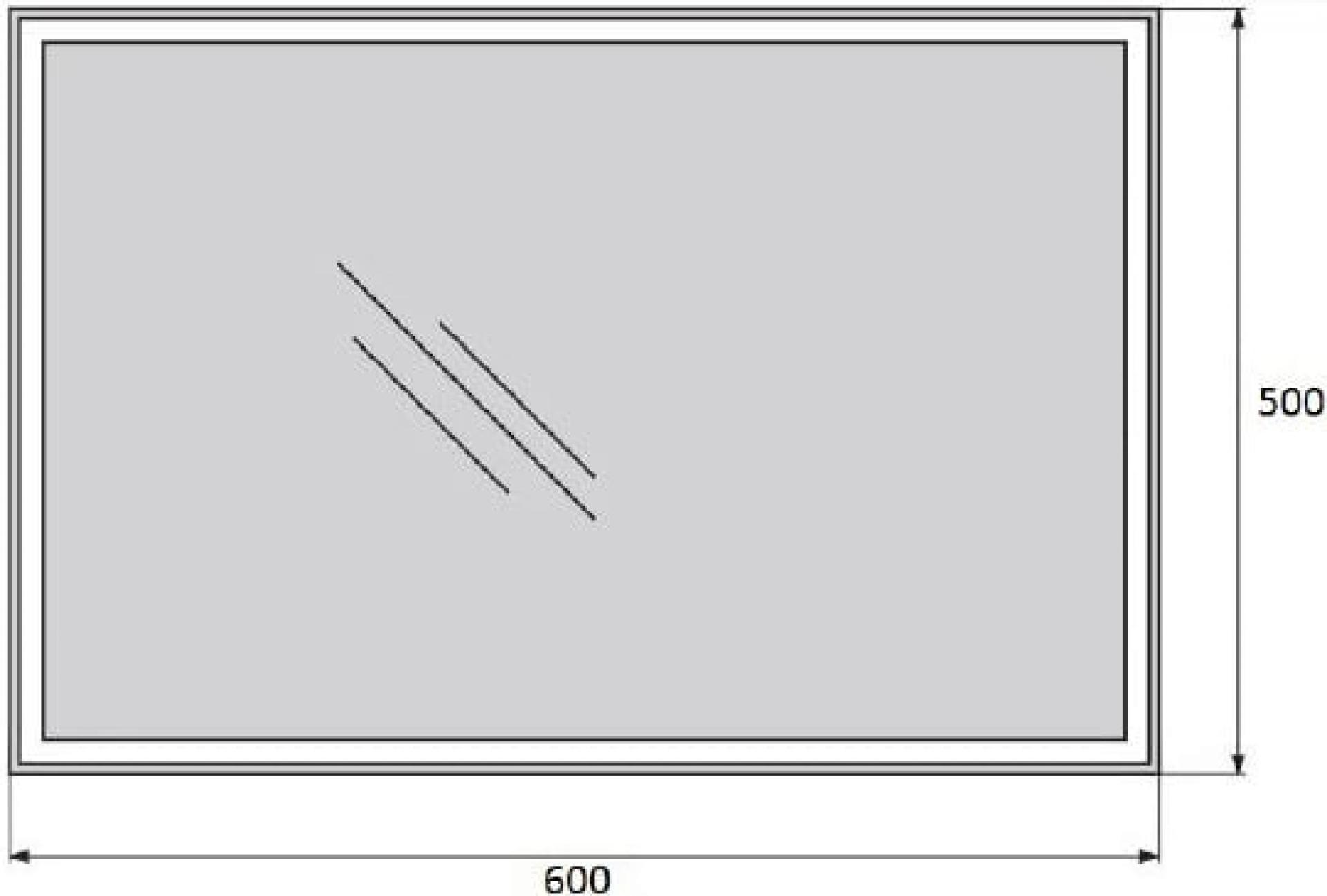 Зеркало BelBagno SPC-GRT-500-600-LED-BTN