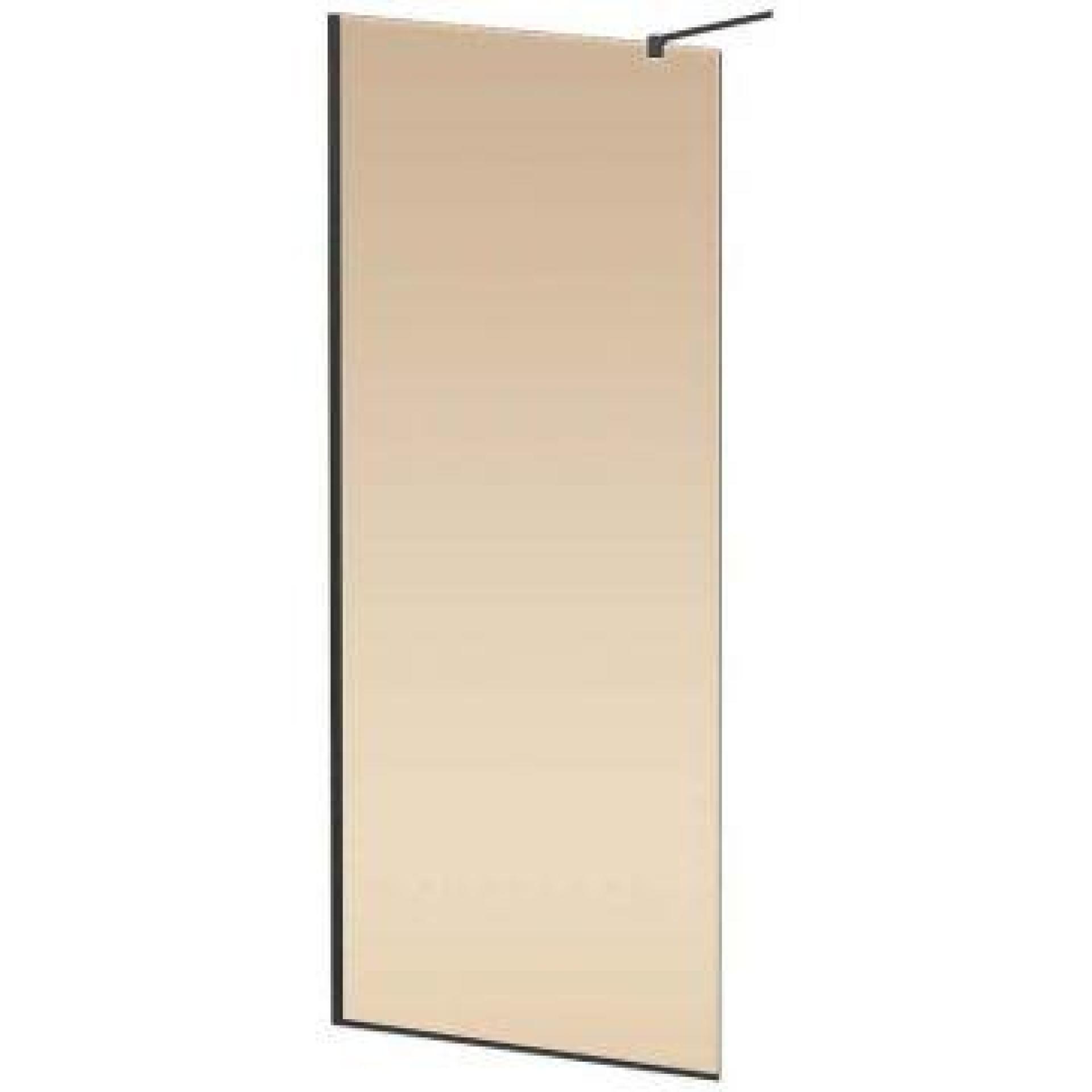 Перегородка душевая Cezares Liberta 90 LIBERTA-90-BR стекло тонированное