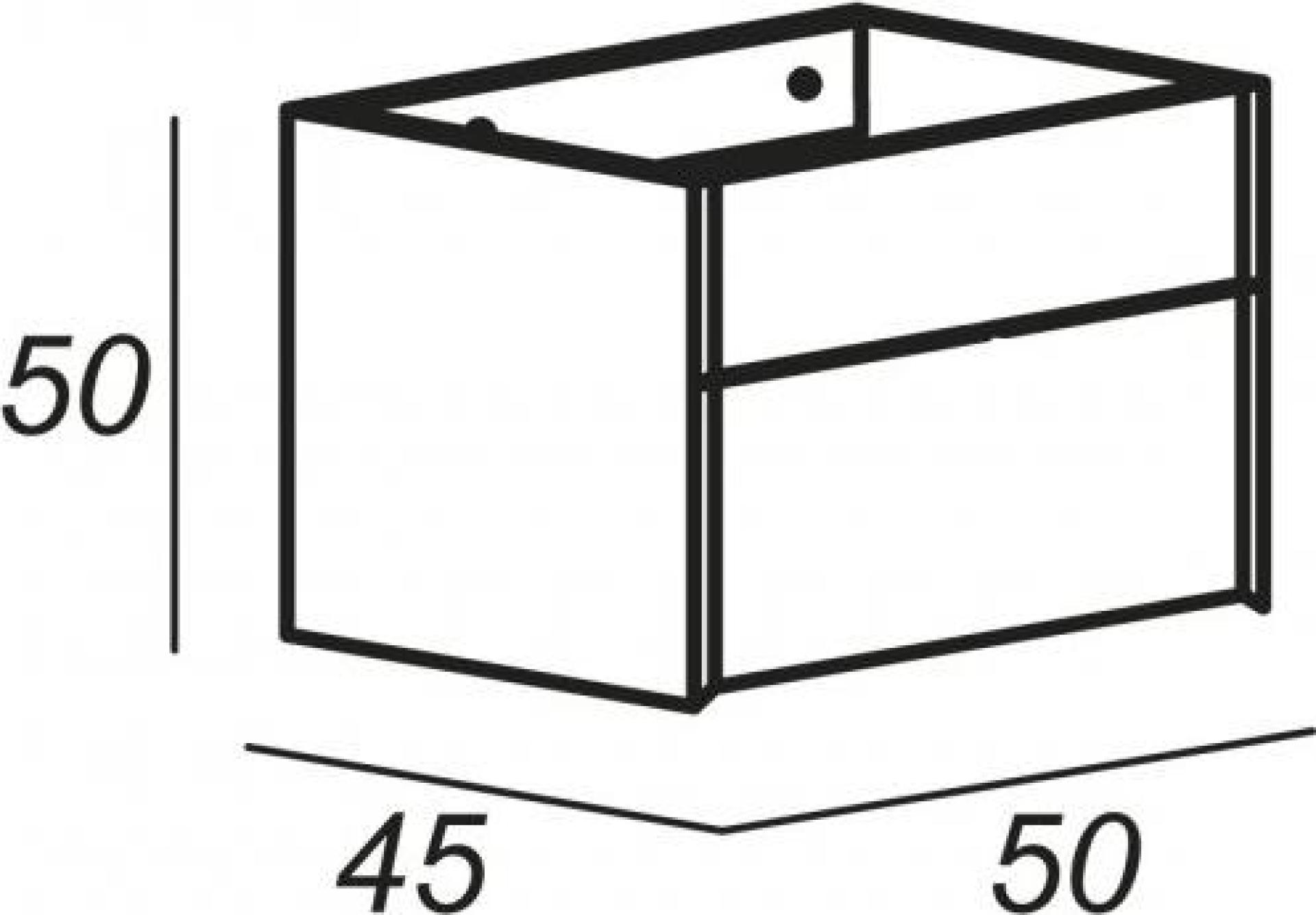 Тумба для комплекта Cezares Space 55026 bianco rock