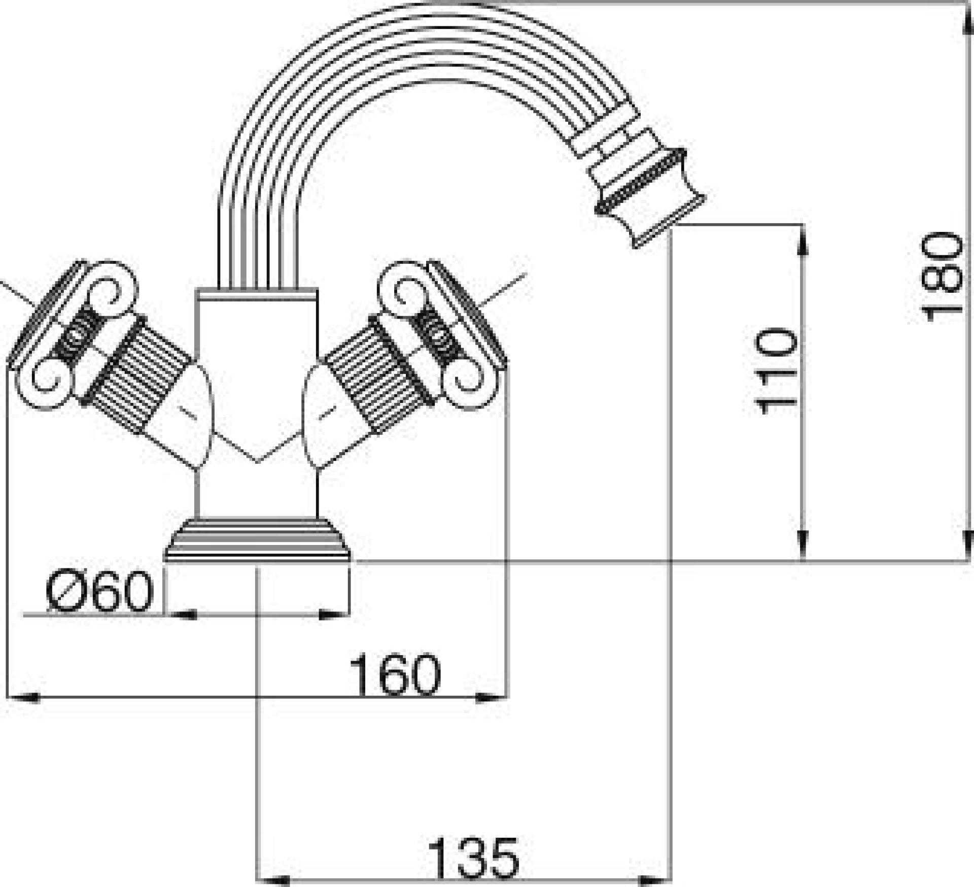 Смеситель Cezares Olimp BS2 03/24 M для биде