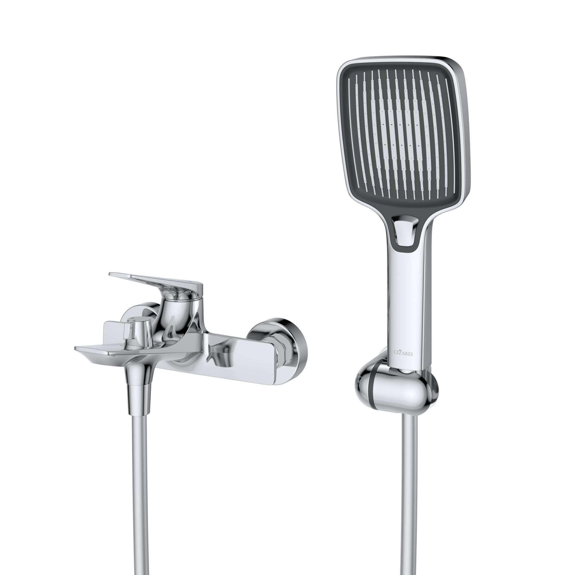 Смеситель для ванны с душем Cezares Liner LINER-VD-01 хром