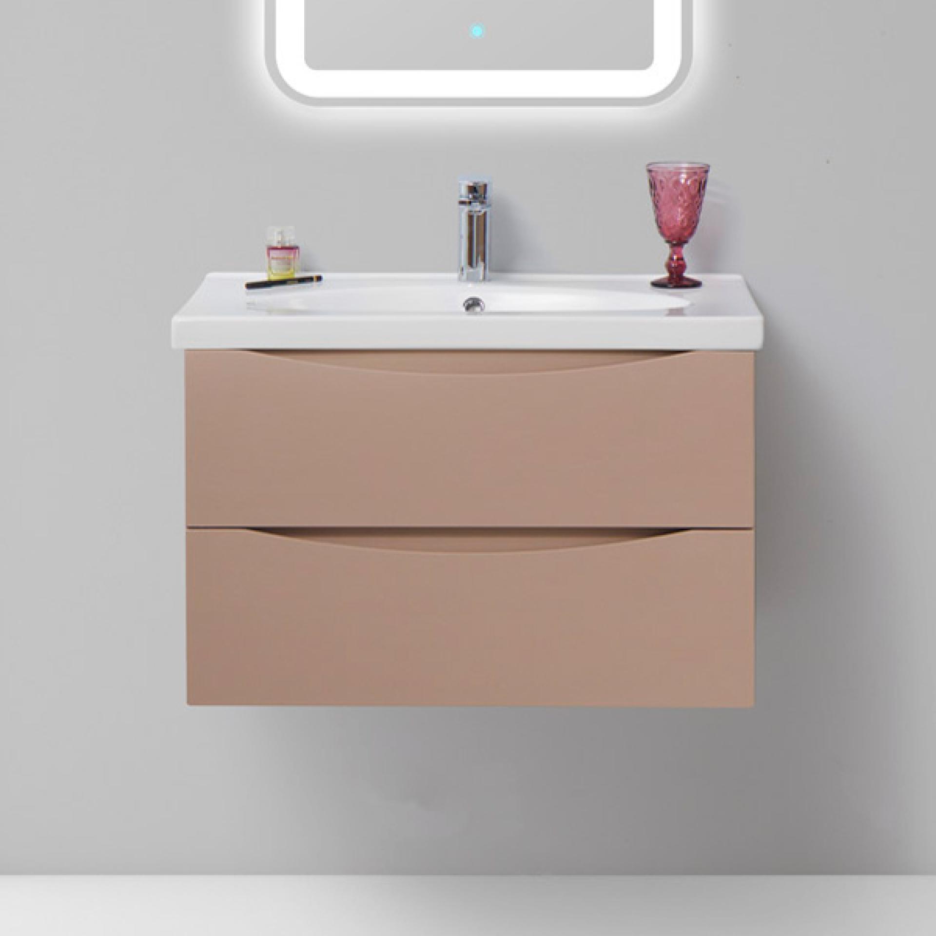 Тумба с раковиной BelBagno Fly 70 cappuccino lucido