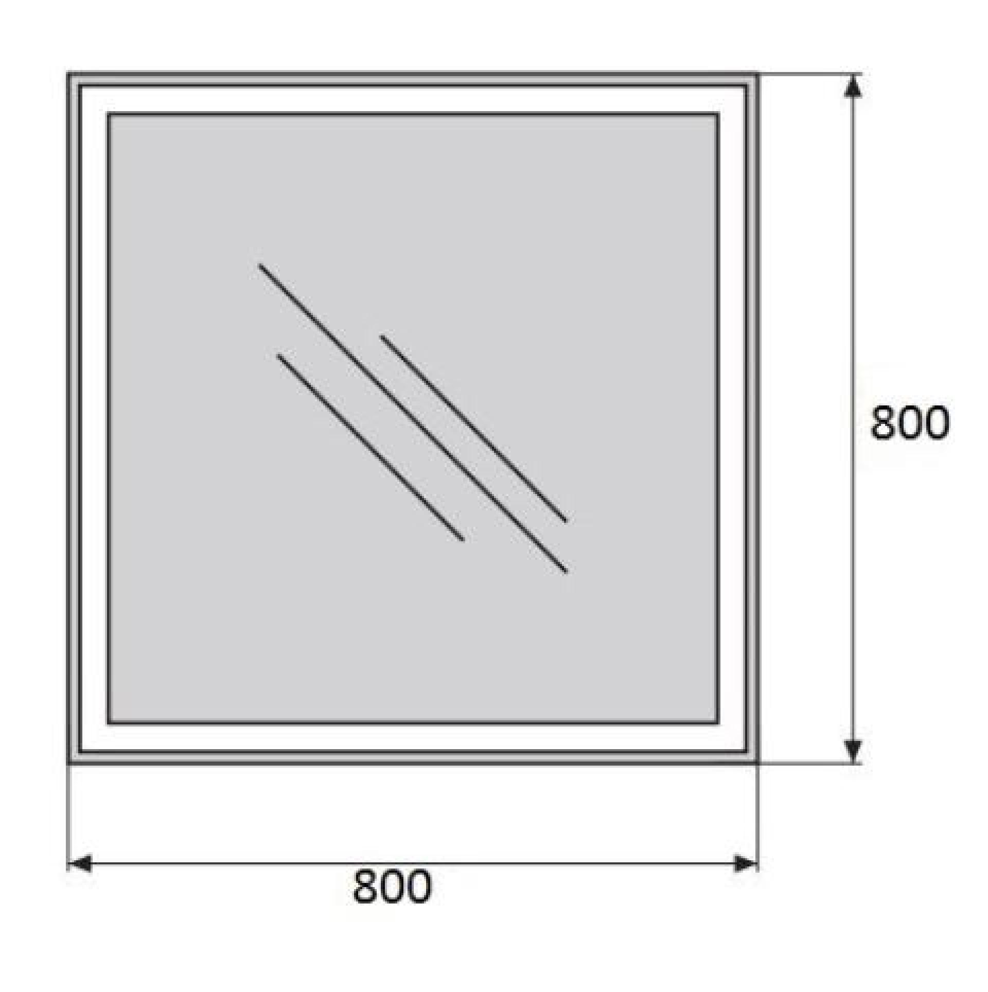 Зеркало BelBagno SPC-GRT-800-800-LED-BTN