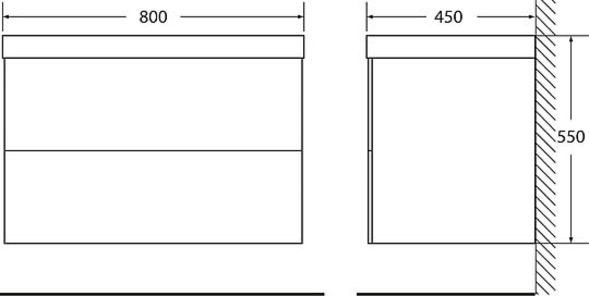 Тумба для комплекта BelBagno REGINA-800-2C-SO-SV-BLUM stucco veneziano