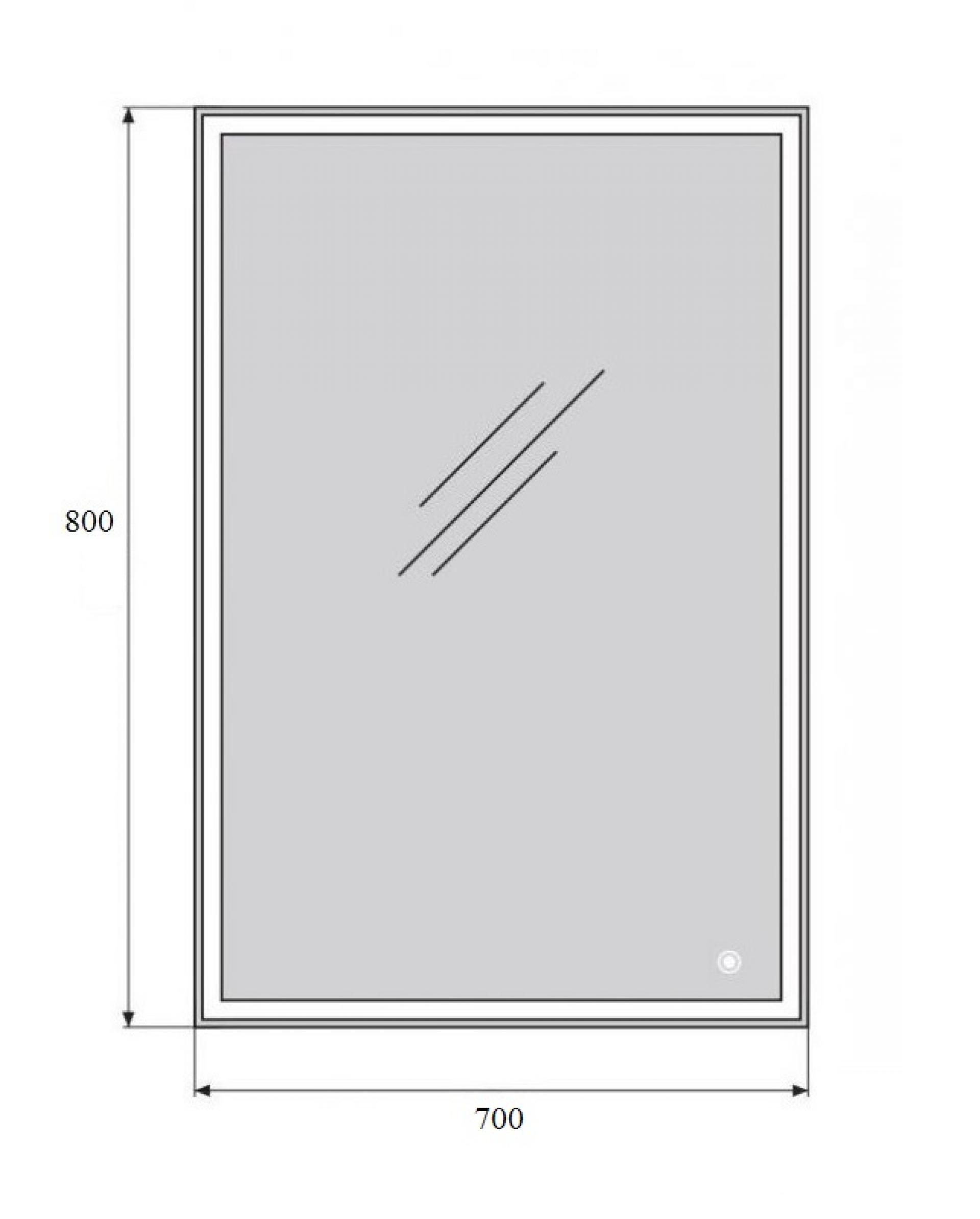 Зеркало BelBagno SPC-GRT-700-800-LED-TCH