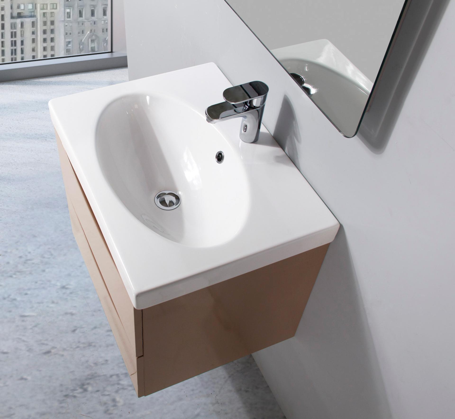 Тумба с раковиной BelBagno Fly 60 cappuccino lucido