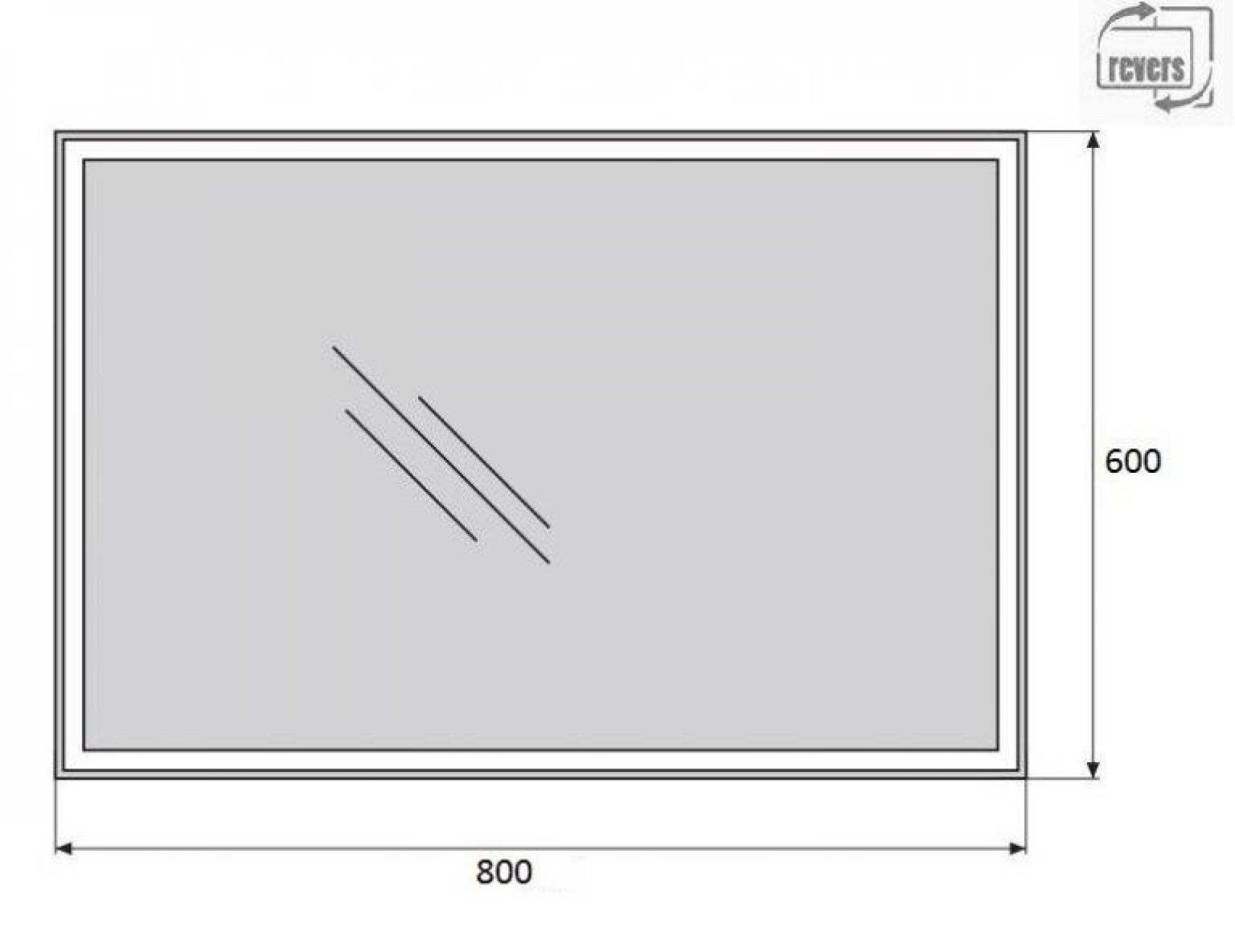 Зеркало BelBagno SPC-GRT-600-800-LED-TCH с сенсорным выключением