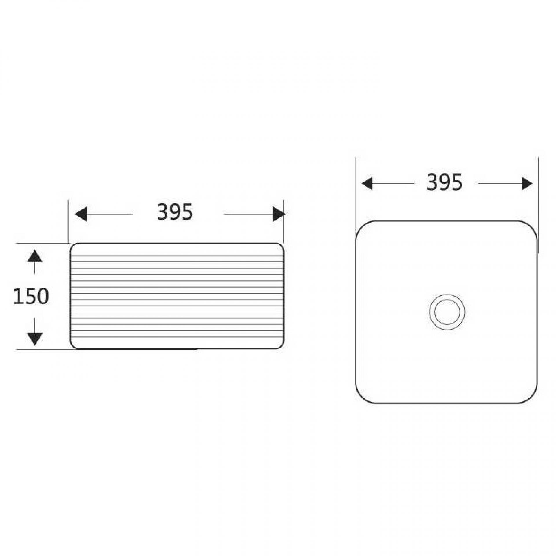 Раковина накладная 40 см Belbagno BB1421