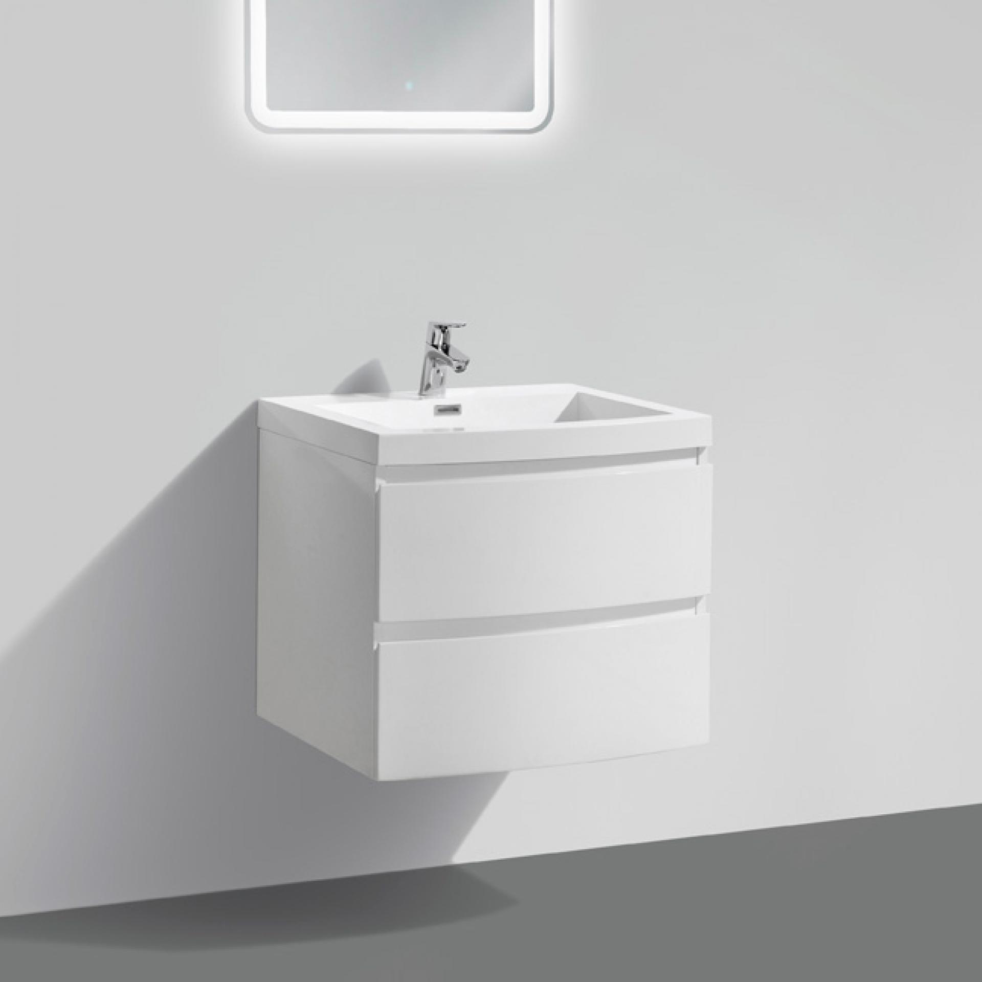 Тумба с раковиной BelBagno Prospero 62 bianco lucido