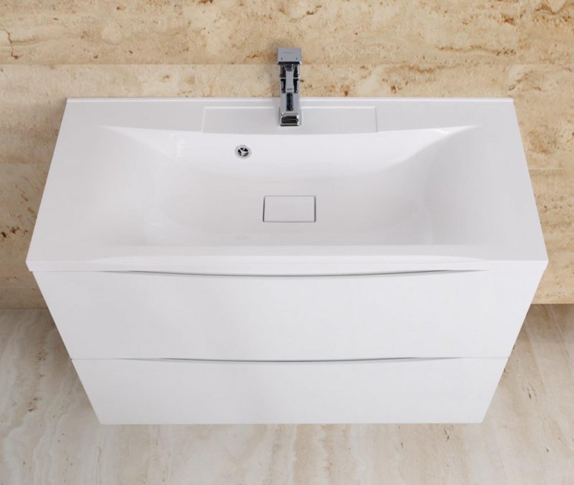 Тумба для комплекта BelBagno MARINO-700-2C-PIA-BL-P bianco lucido