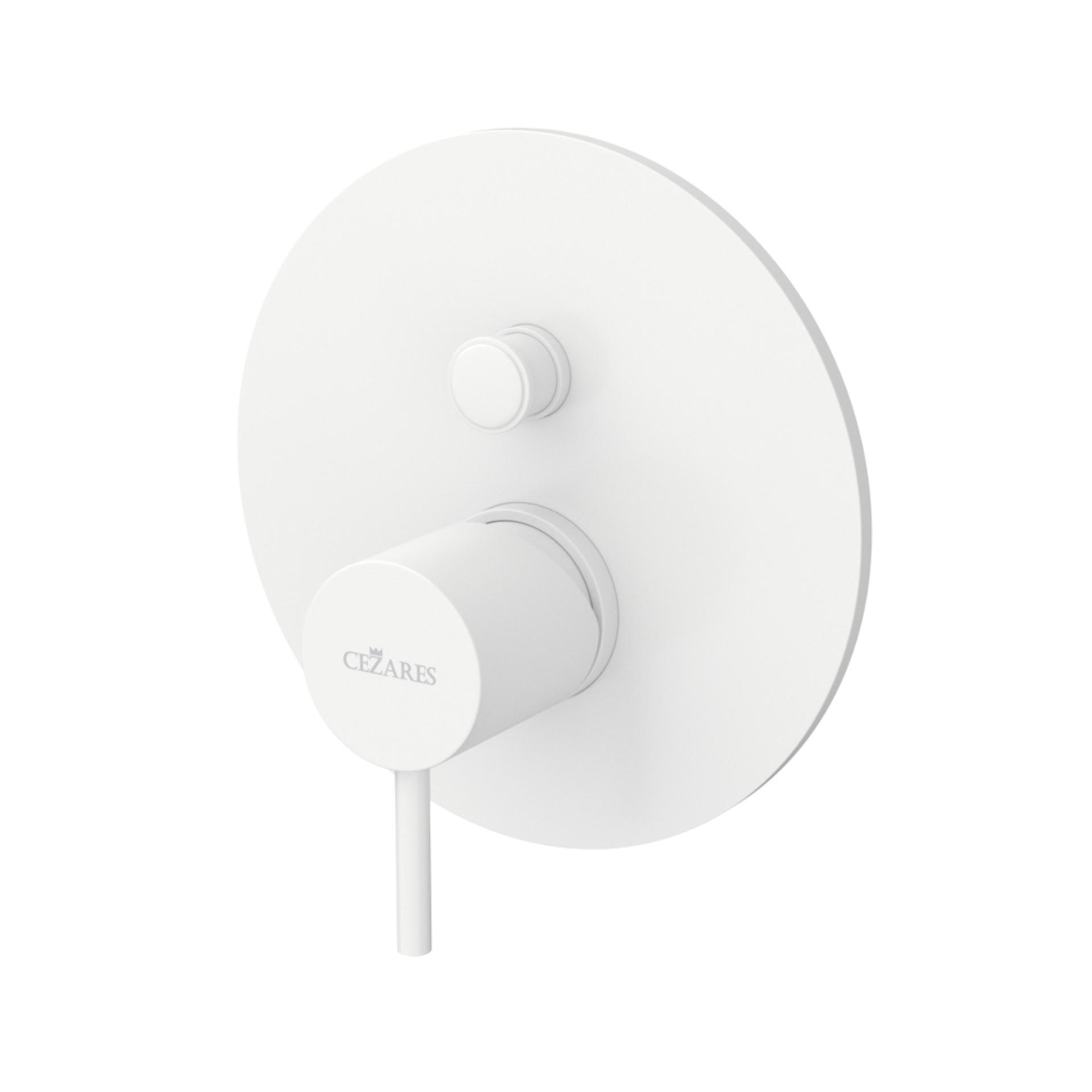 Смеситель для душа Cezares Leaf LEAF-VDIM-L-BIO белый матовый