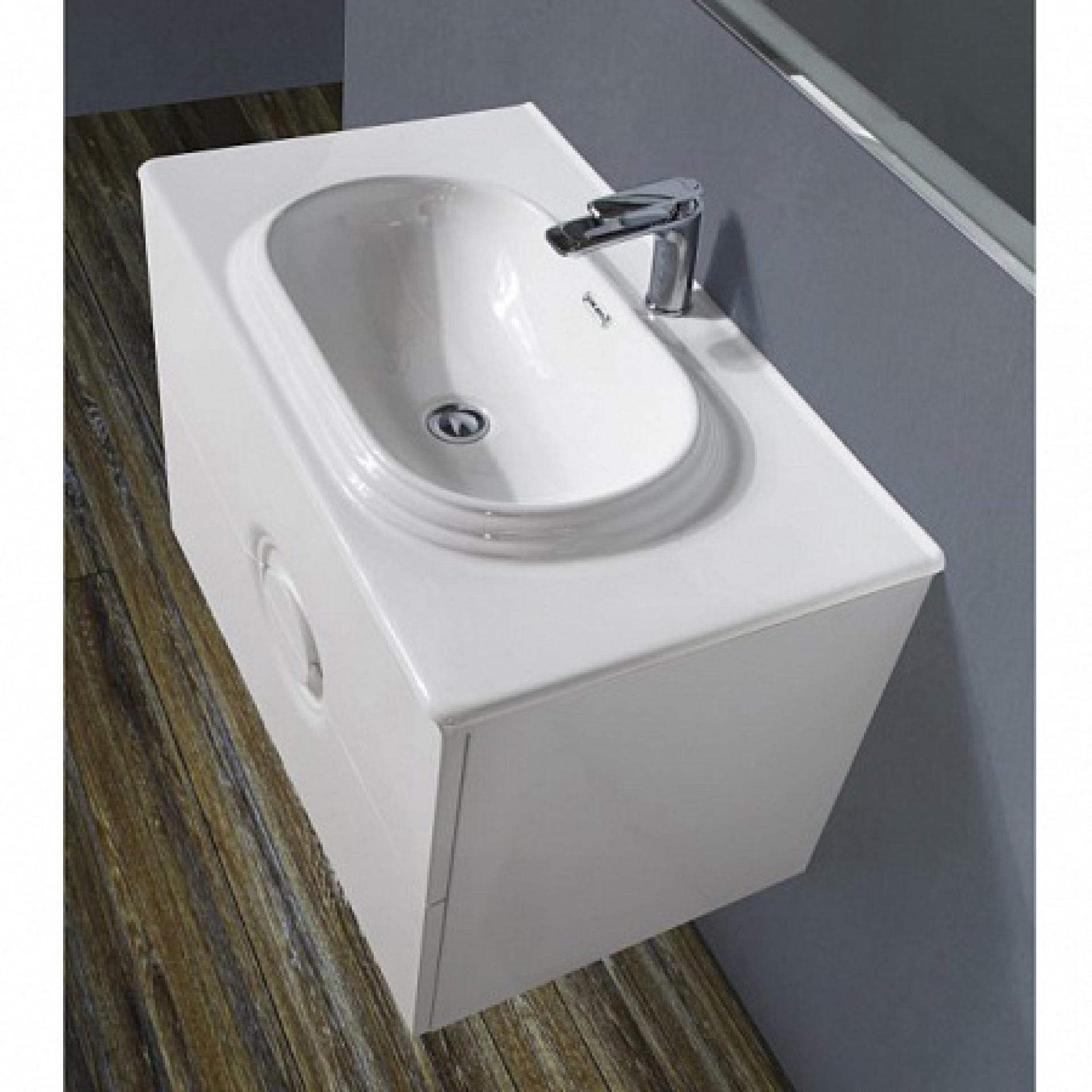 Тумба для комплекта BelBagno ONDA-1000/530-2C-SO-BL bianco lucido