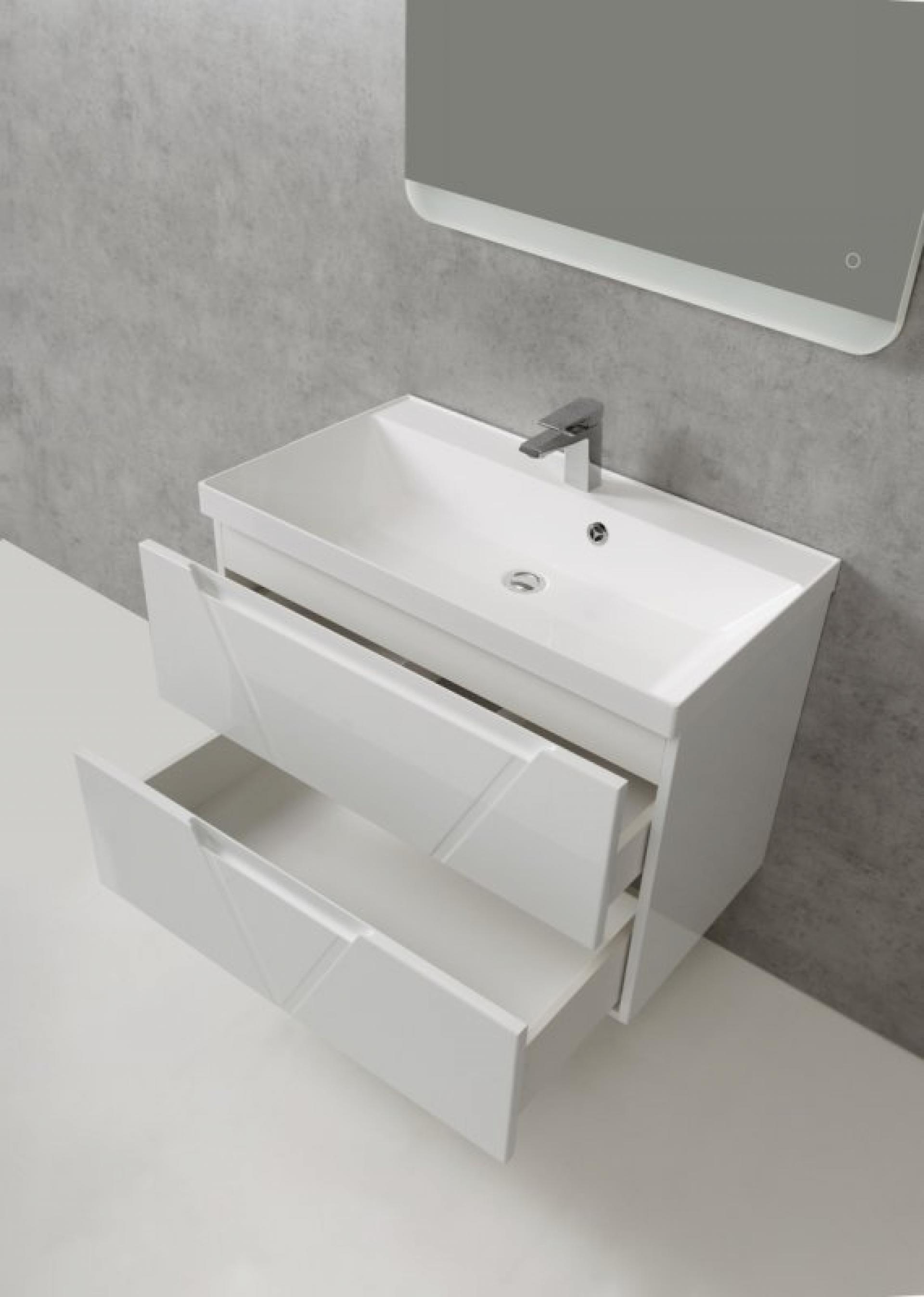 Тумба для комплекта BelBagno VITTORIA-800-2C-SO-BL bianco lucido