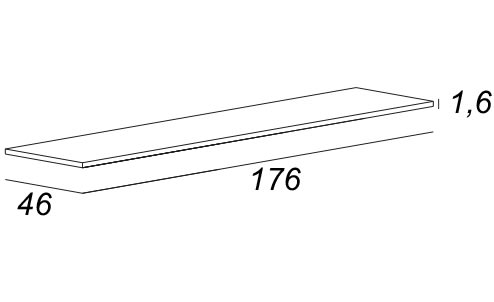 Столешница Cezares Bellagio 176 50188 bianco