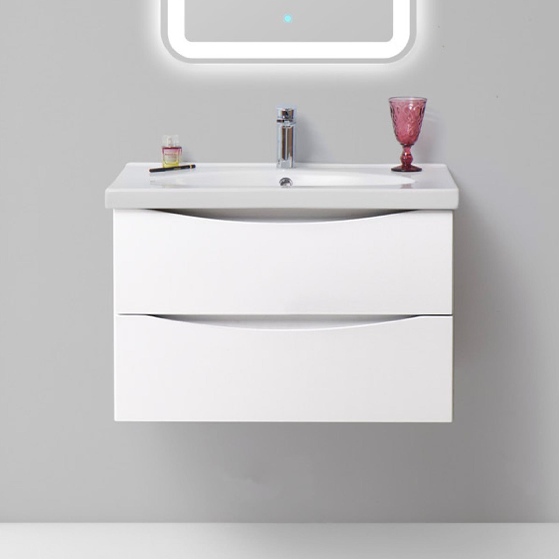 Тумба с раковиной BelBagno Fly 70 bianco lucido