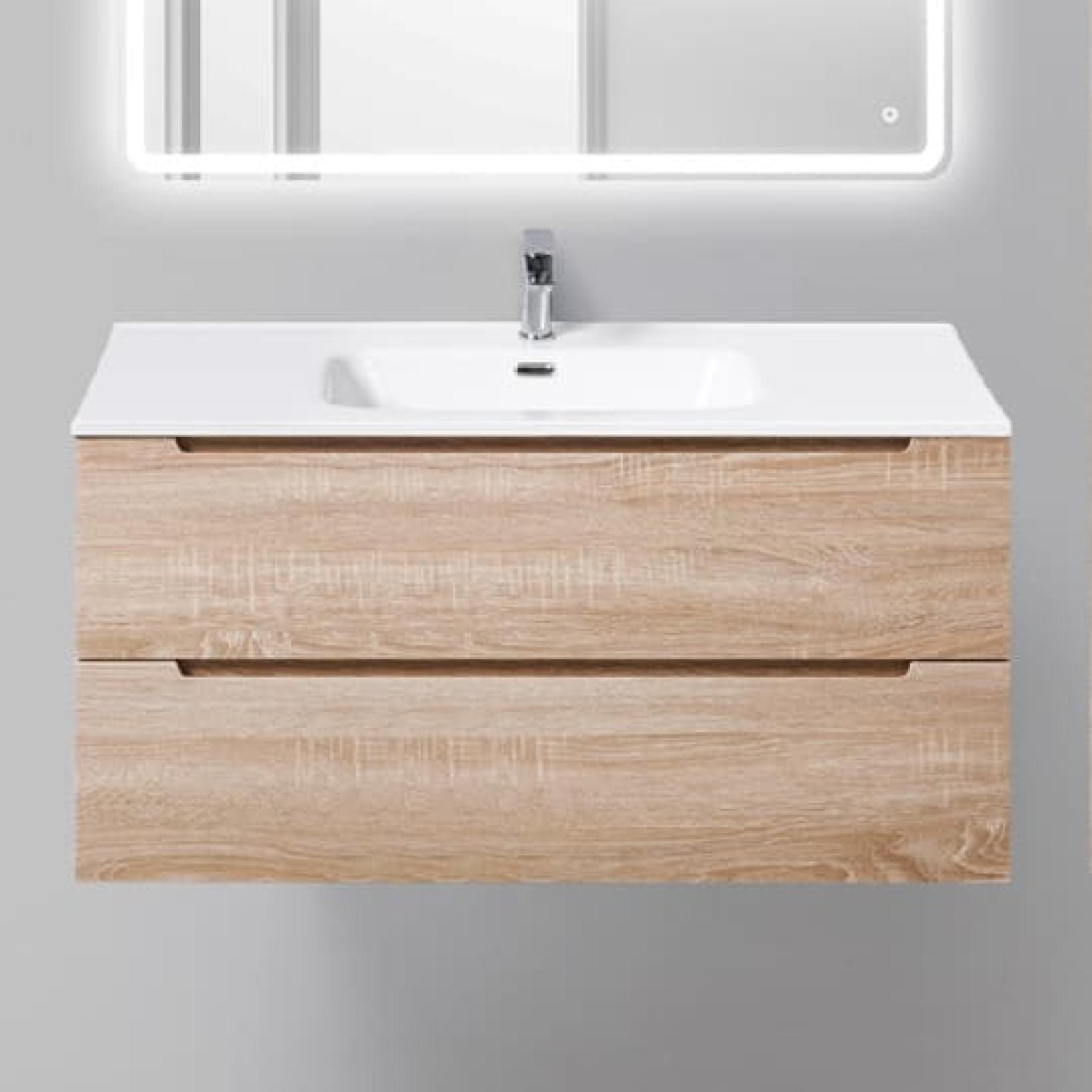 Тумба для комплекта BelBagno ETNA-1000-2C-SO-WO-P rovere bianco