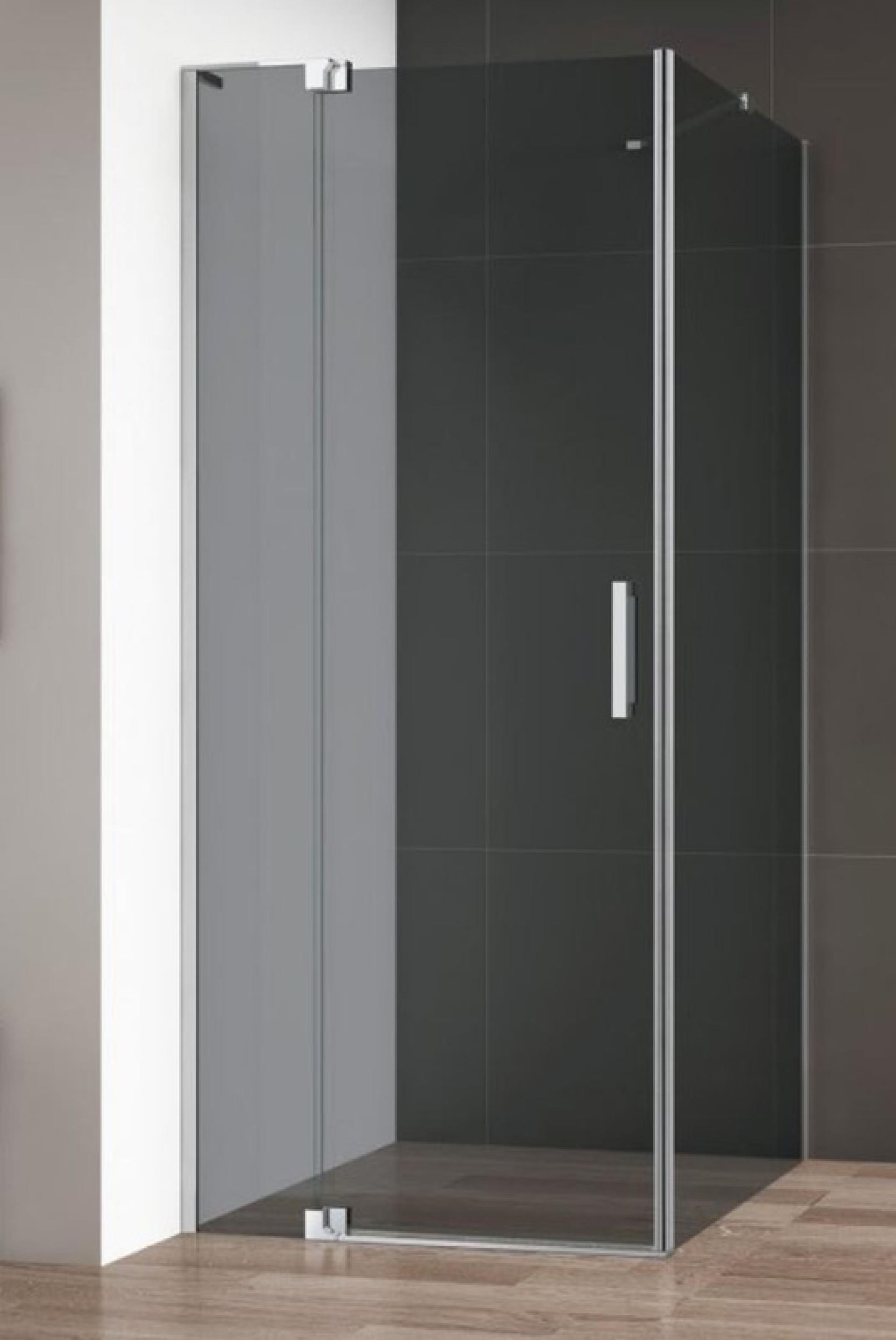 Перегородка душевая Cezares Slider 80 SLIDER-80-GL-FIX-GRIGIO стекло тонированное