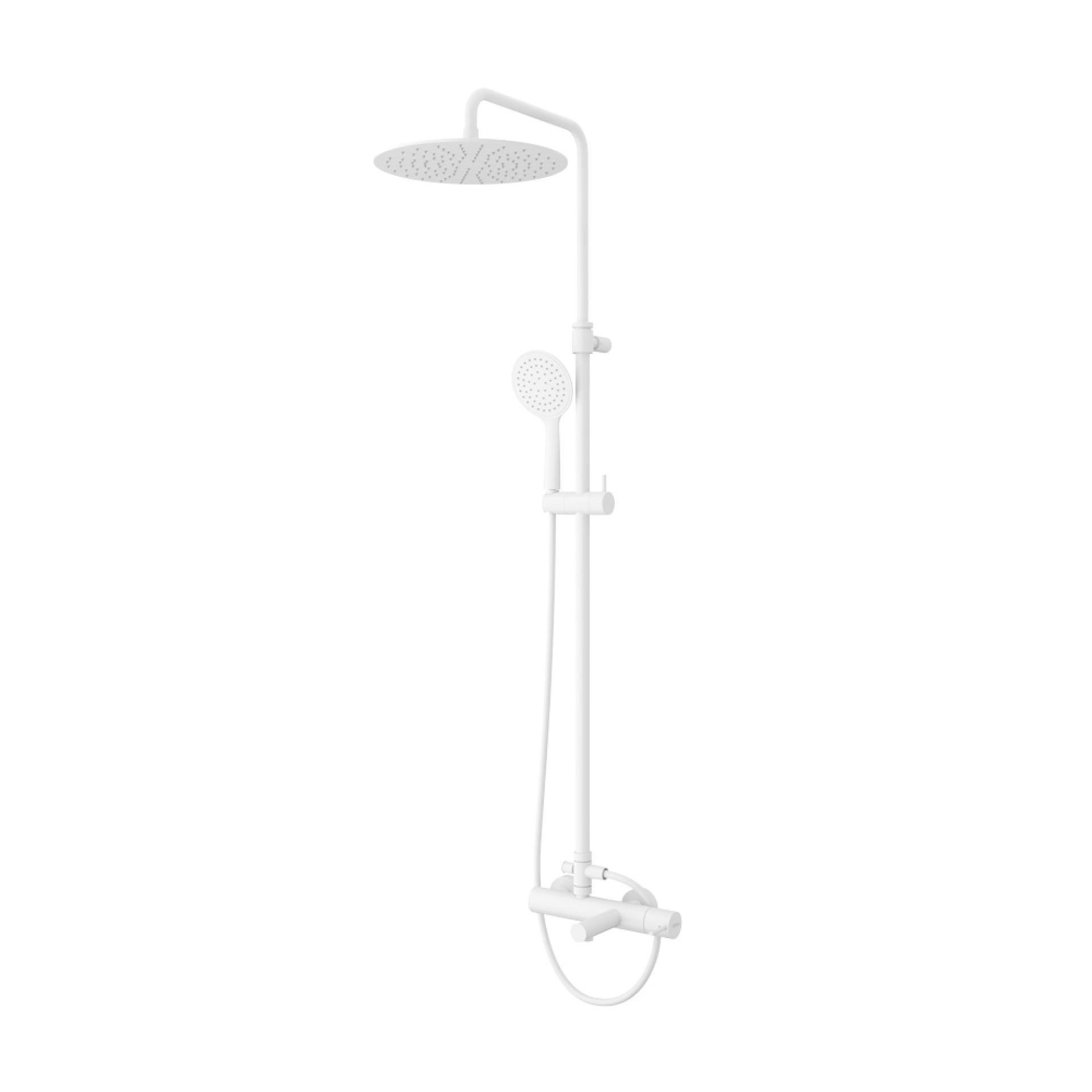 Душевая стойка Cezares Leaf LEAF-CVDA-30-L-BIO белый матовый