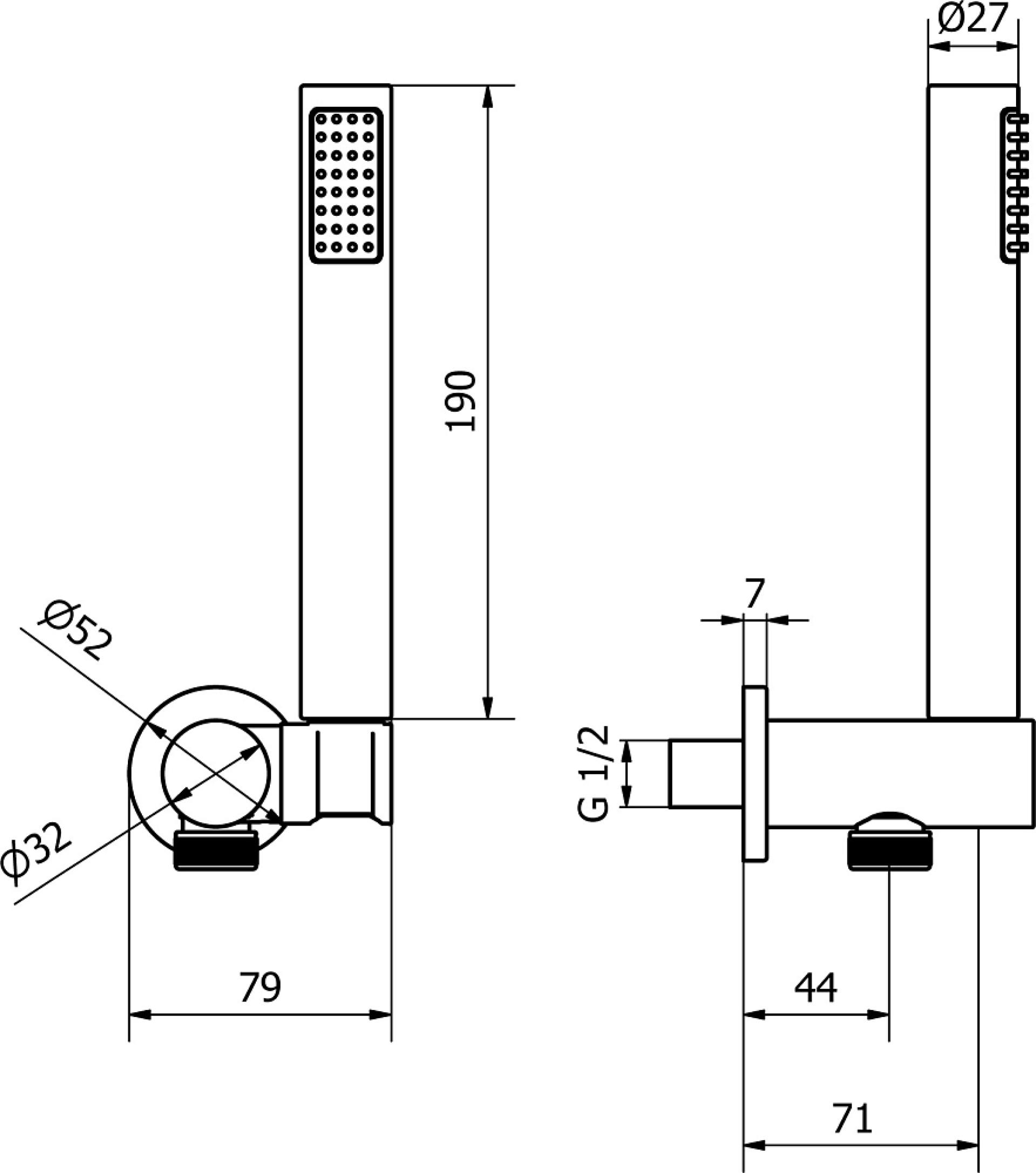 Душевой гарнитур Cezares Stella STELLA-KDA-01-Cr