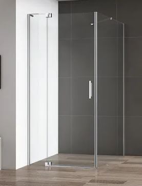 Перегородка душевая Cezares Slider 93.7 SLIDER-100-GL-FIX-GRIGIO стекло тонированное